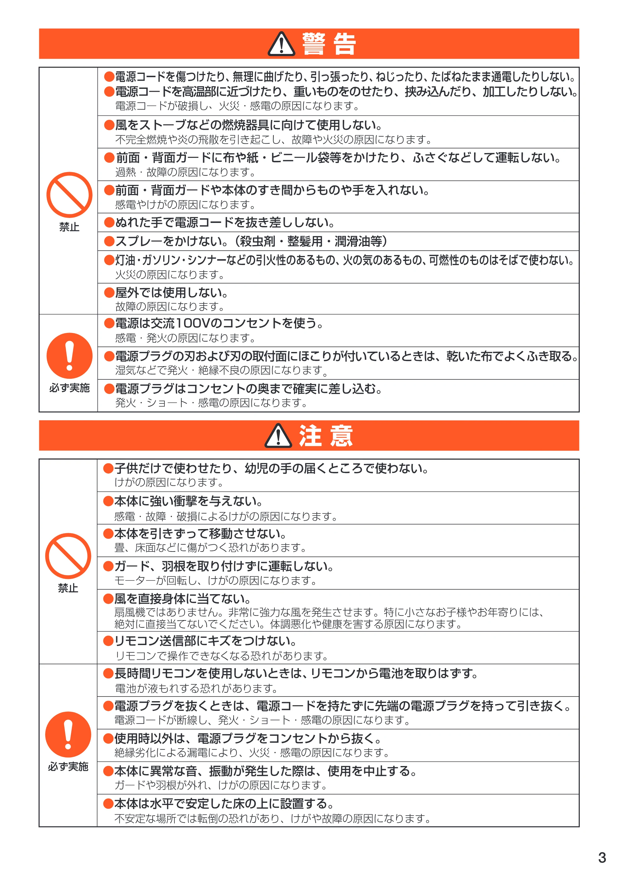 アイリスオーヤマ ENC-20KR 取扱説明書 — 原本ページ — 3ページ