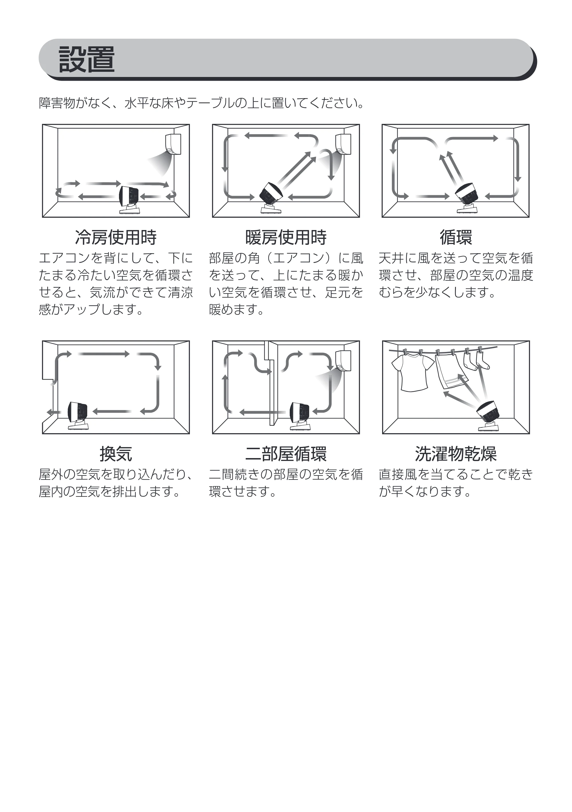 アイリスオーヤマ KCF-BC152T 取扱説明書 — 冷房使用時 — 原本ページ — 7ページ