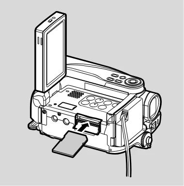 日立 DZ-GX5300 取扱説明書 — カードを入れる/取り出す — 図版 44-1 — 44ページ