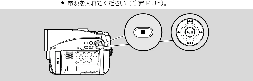 日立 DZ-GX5300 取扱説明書 — 最後に撮影したシーンを再生する — 図版 75-1 — 75ページ