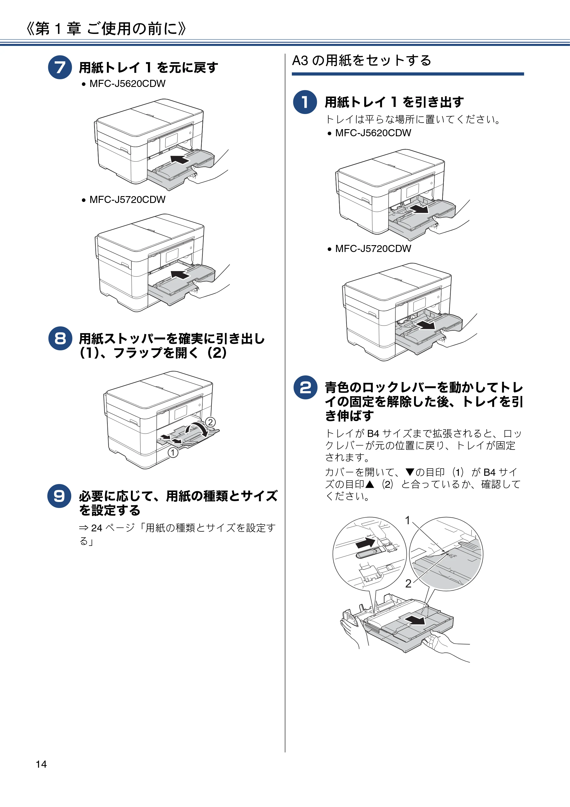 ブラザー MFC-J5620CDW / MFC-J5720CDW ユーザーズガイド ~基本編~ — 原本ページ — 14ページ