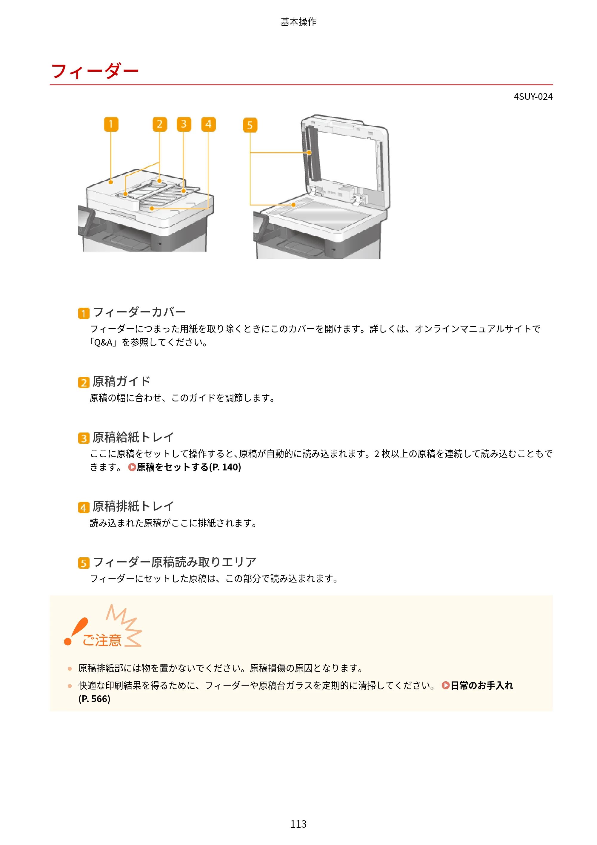 キヤノン MF447dw ユーザーズガイド 2026年6月25日更新(PDF:7.19MB) — フィーダー — 原本ページ — 121ページ