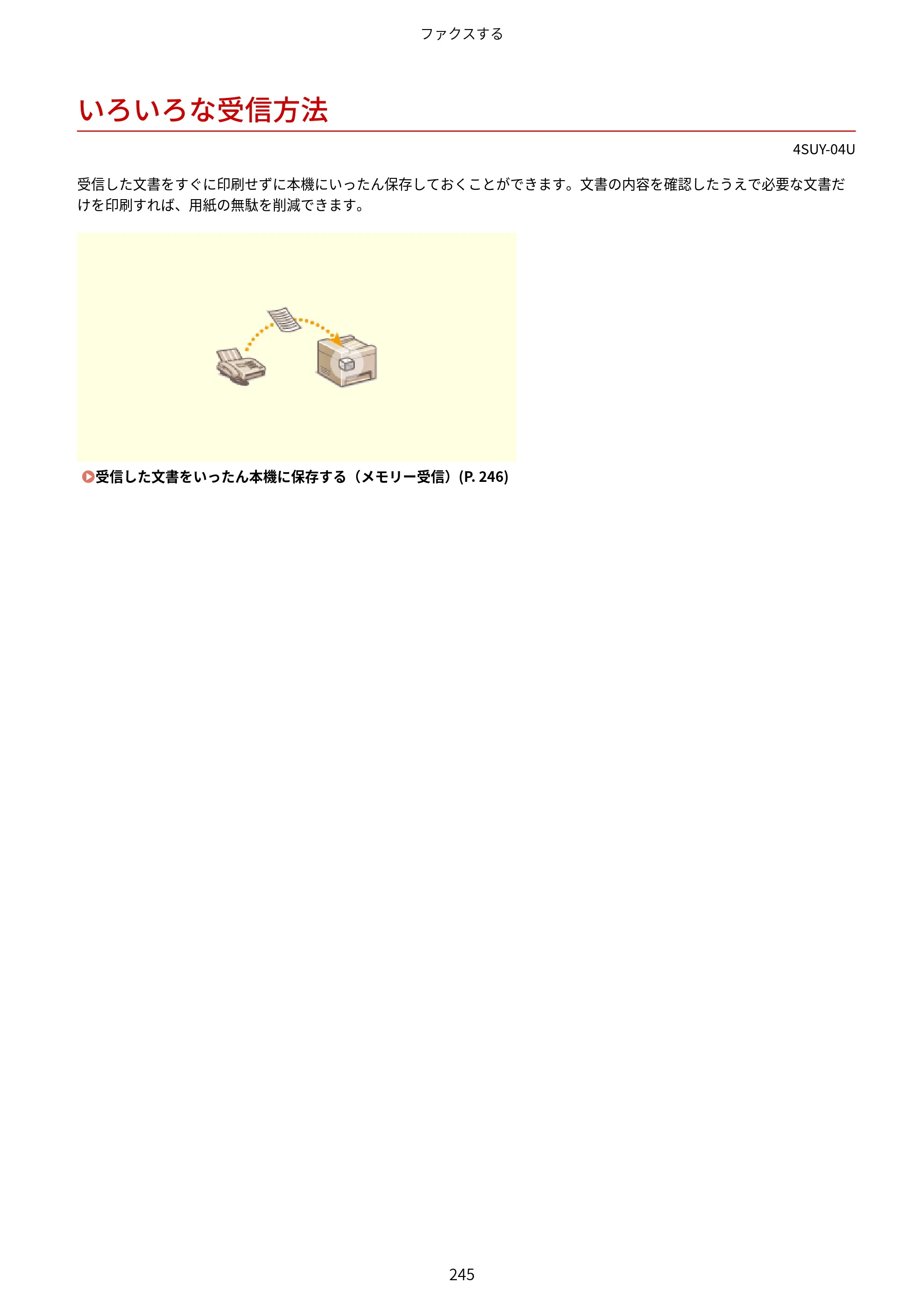キヤノン MF447dw ユーザーズガイド 2026年6月25日更新（PDF：7.19MB） — いろいろな受信方法 — 原本ページ — 253ページ