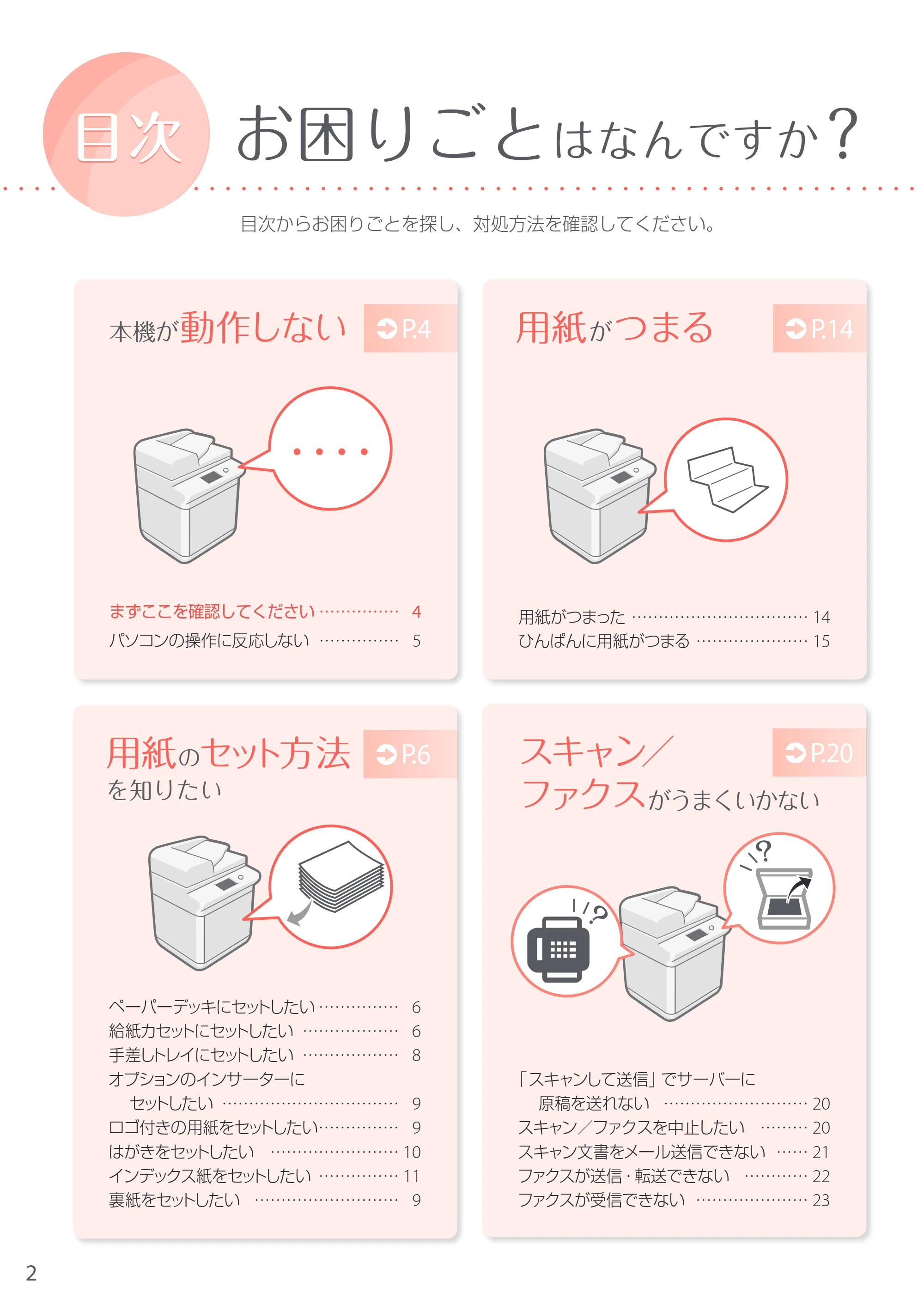 キヤノン iR-ADV 6575/6565/6560 お困りごと解決ガイド お困りごと解決ガイド 2018年2月2日更新(PDF:31.7MB) — 原本ページ — 2ページ