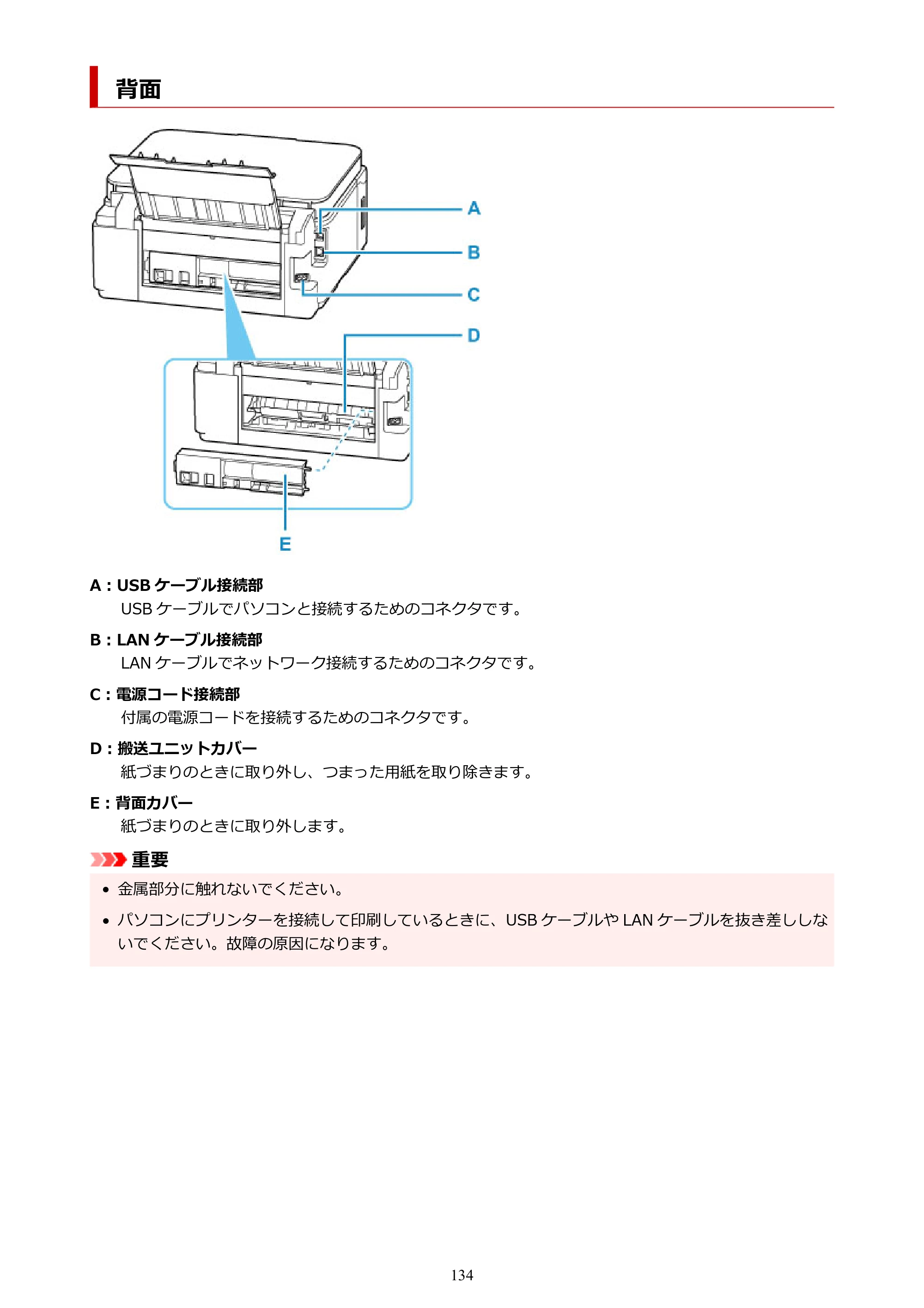 キヤノン G6030 電子マニュアル PDF版 （Mac版） 2019年6月13日掲載（PDF：10.1MB） — 背面 — 原本ページ — 134ページ