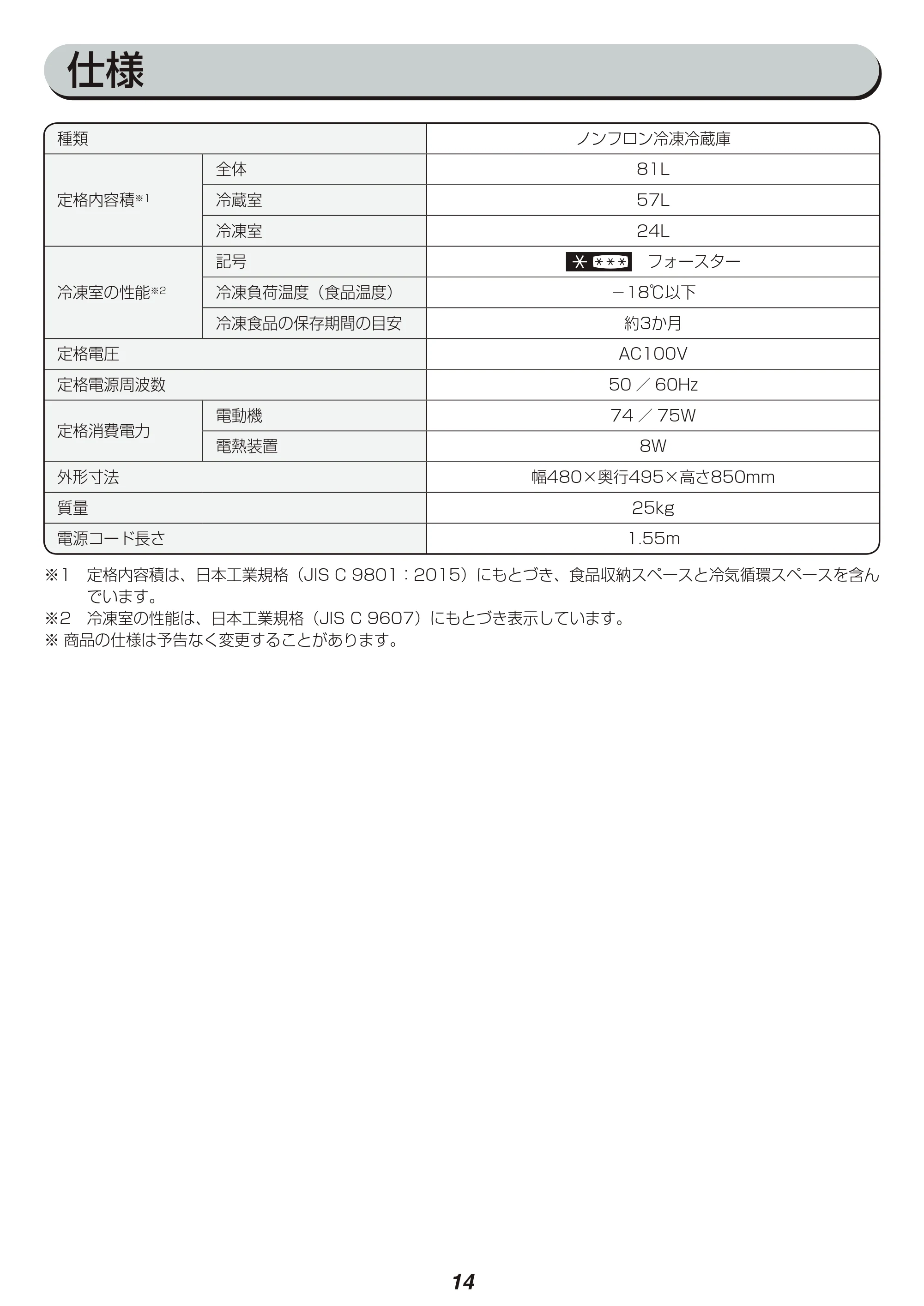 アイリスオーヤマ AF81-W 取扱説明書 — 原本ページ — 14ページ
