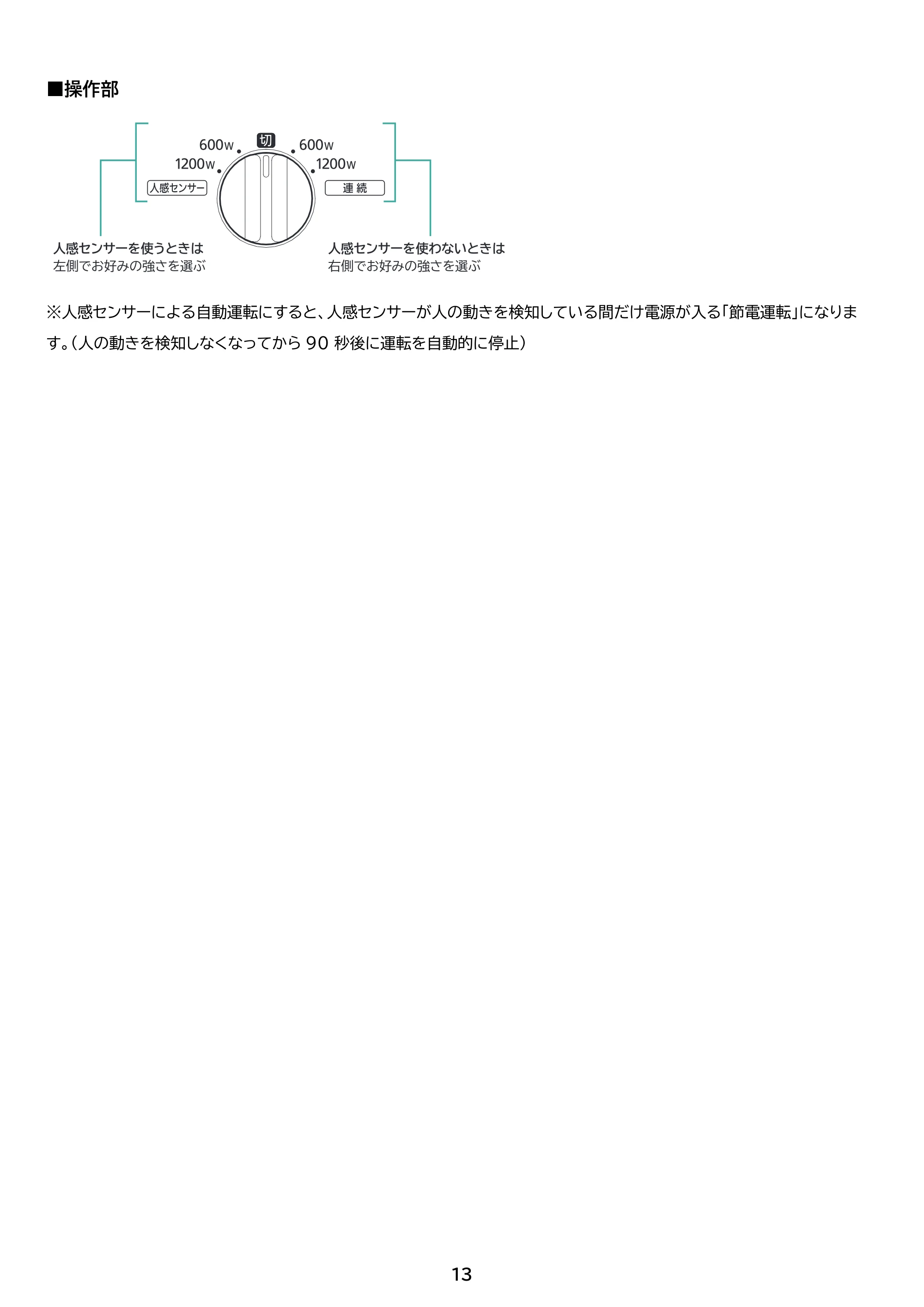 アイリスオーヤマ ACH-EM12C 取扱説明書 — 原本ページ — 13ページ