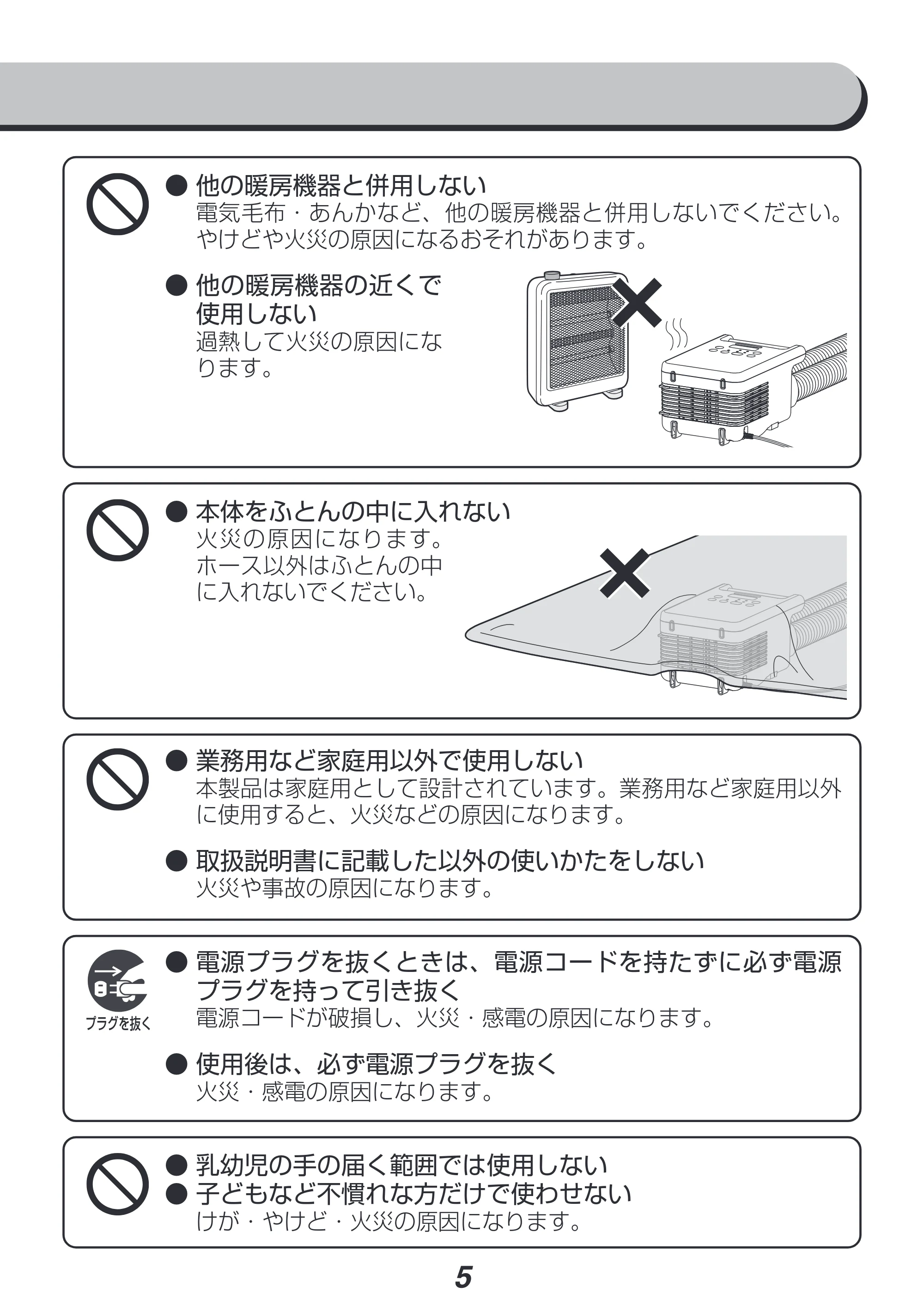 アイリスオーヤマ FK-W2 取扱説明書 — 原本ページ — 5ページ