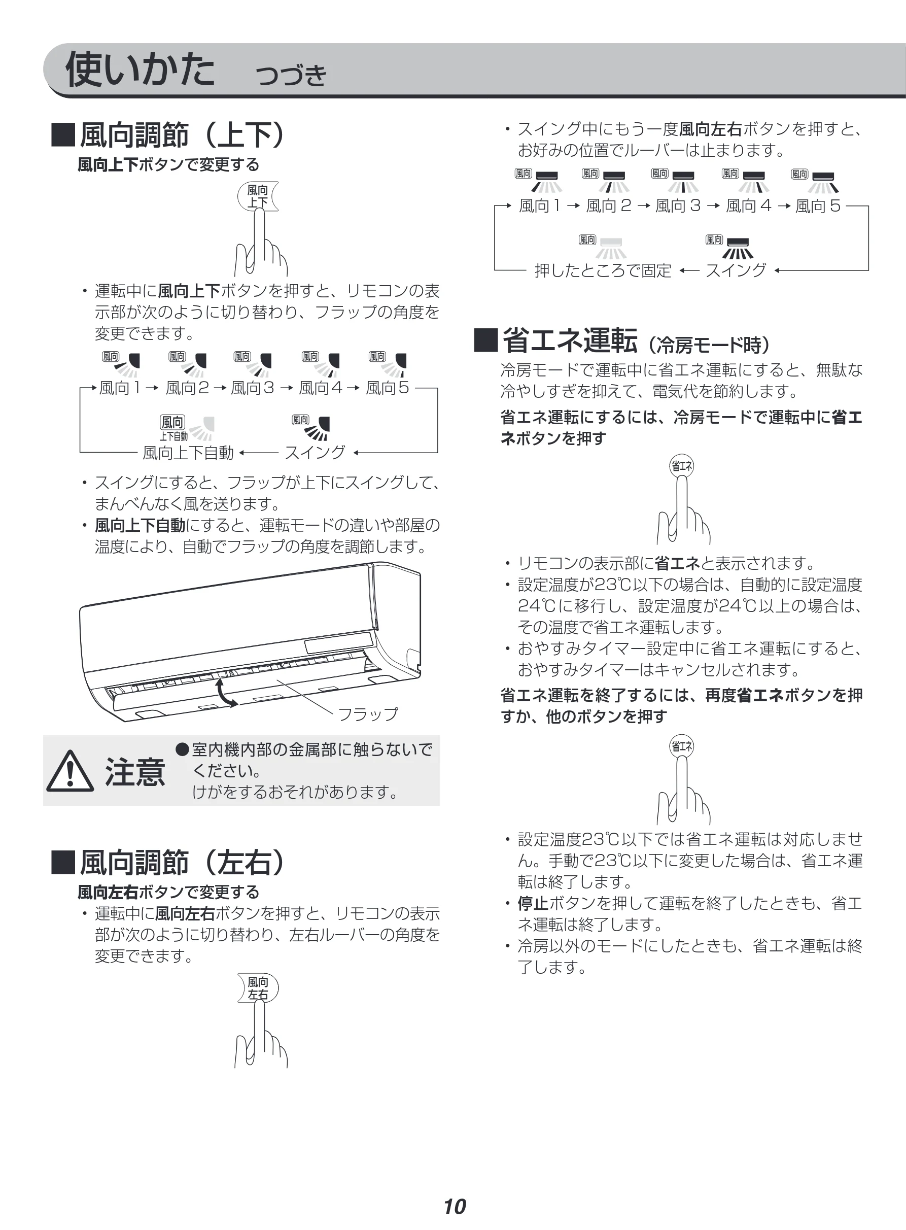 アイリスオーヤマ IRA-2821G 取扱説明書 — 使いかた つづき — 図版 10-1 — 10ページ