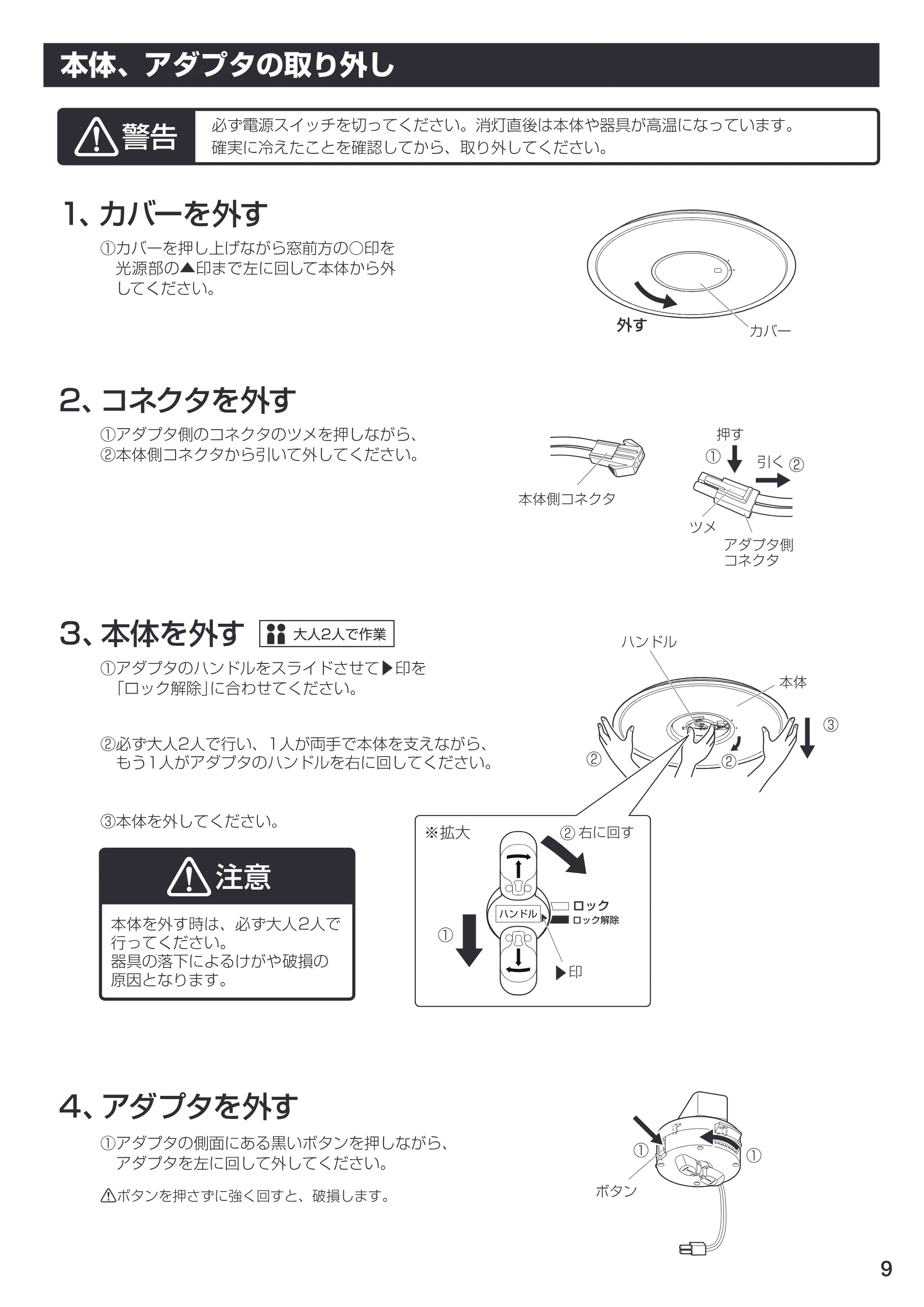 アイリスオーヤマ CL8N-U1 取扱説明書 — 原本ページ — 9ページ