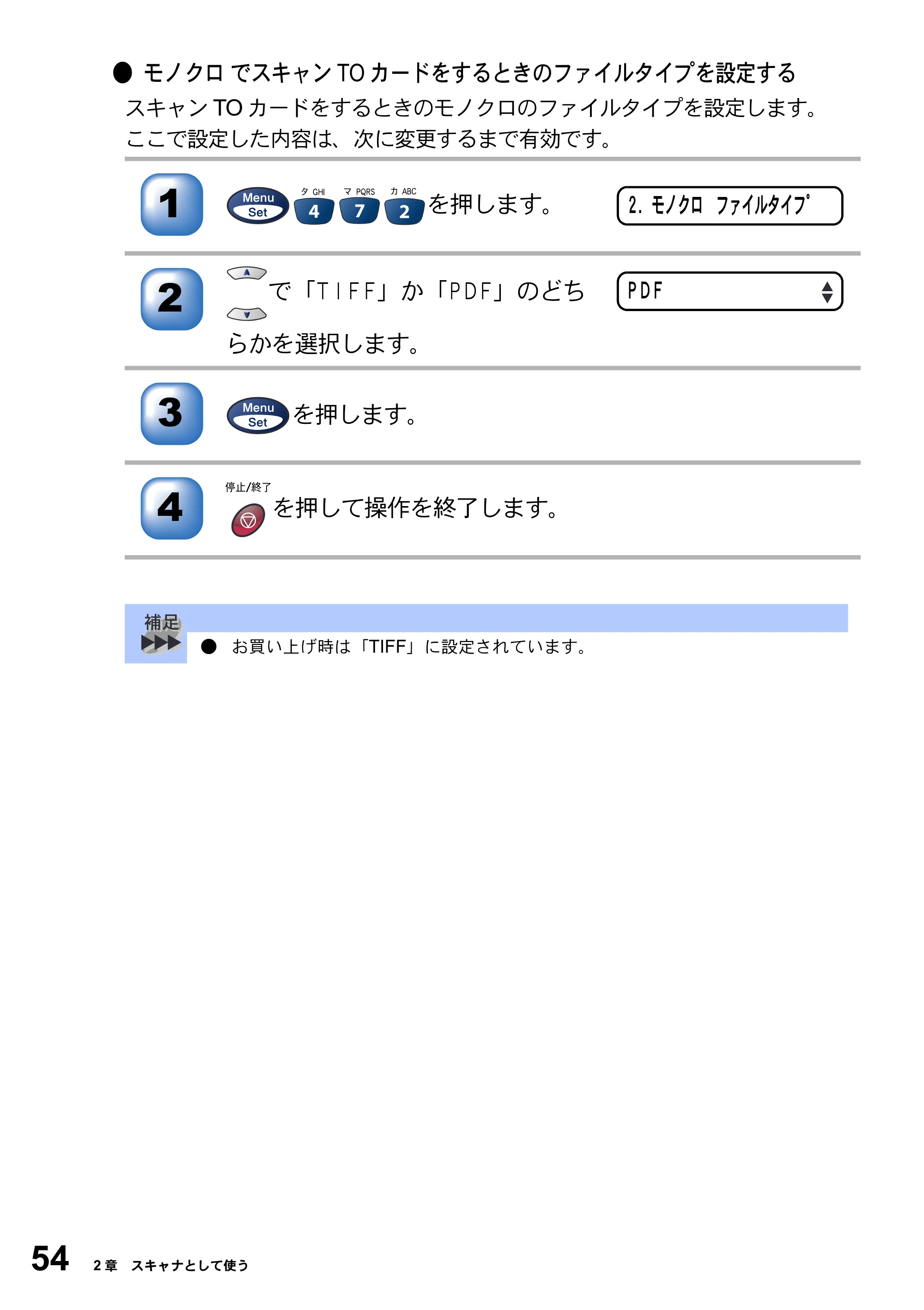ブラザー MFC-3420J / MFC-3820JN ユーザーズガイド ～パソコン活用編～ — 原本ページ — 54ページ