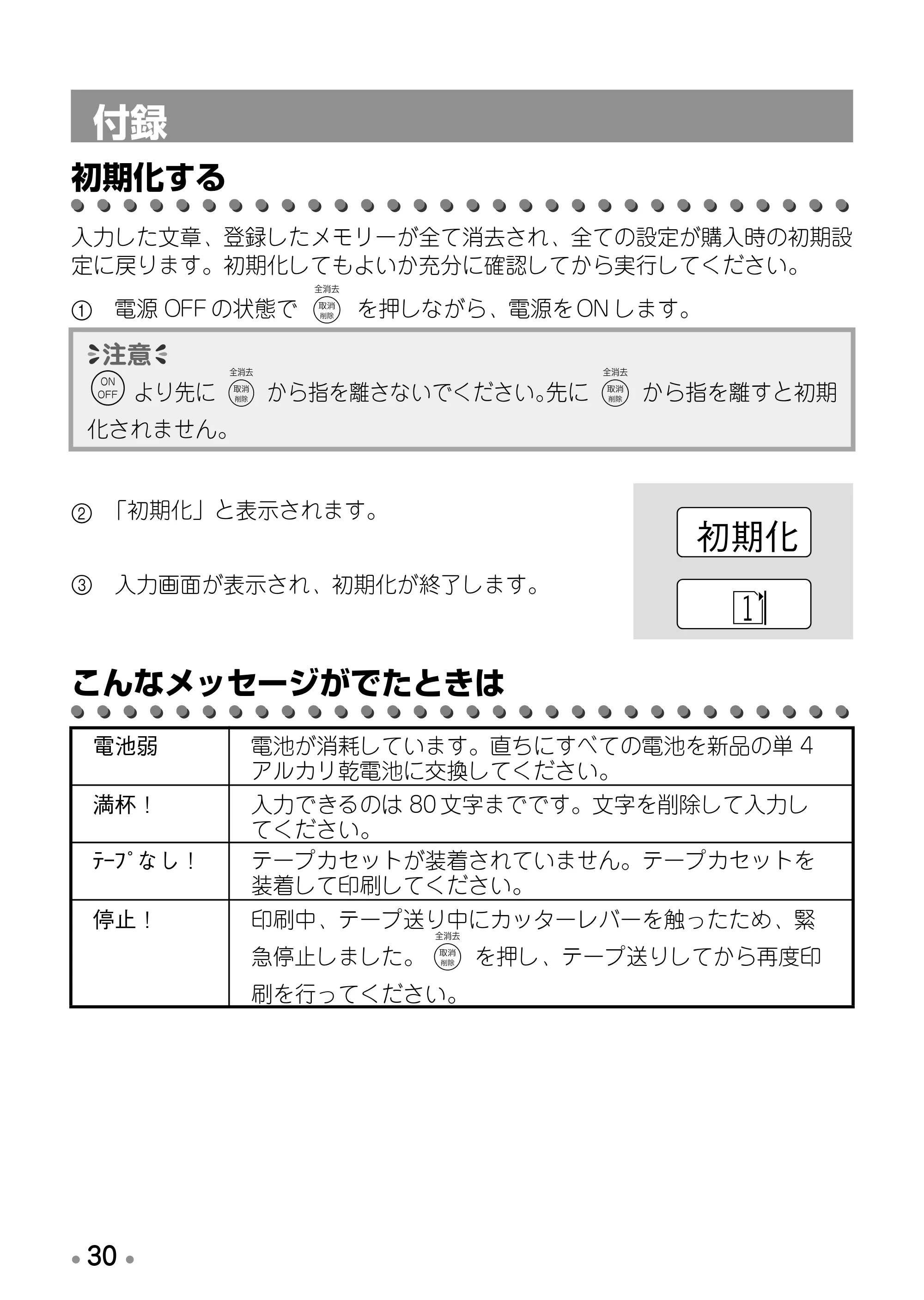 ブラザー PT-170 取扱説明書 ミッキー版（ブラック） — 原本ページ — 32ページ