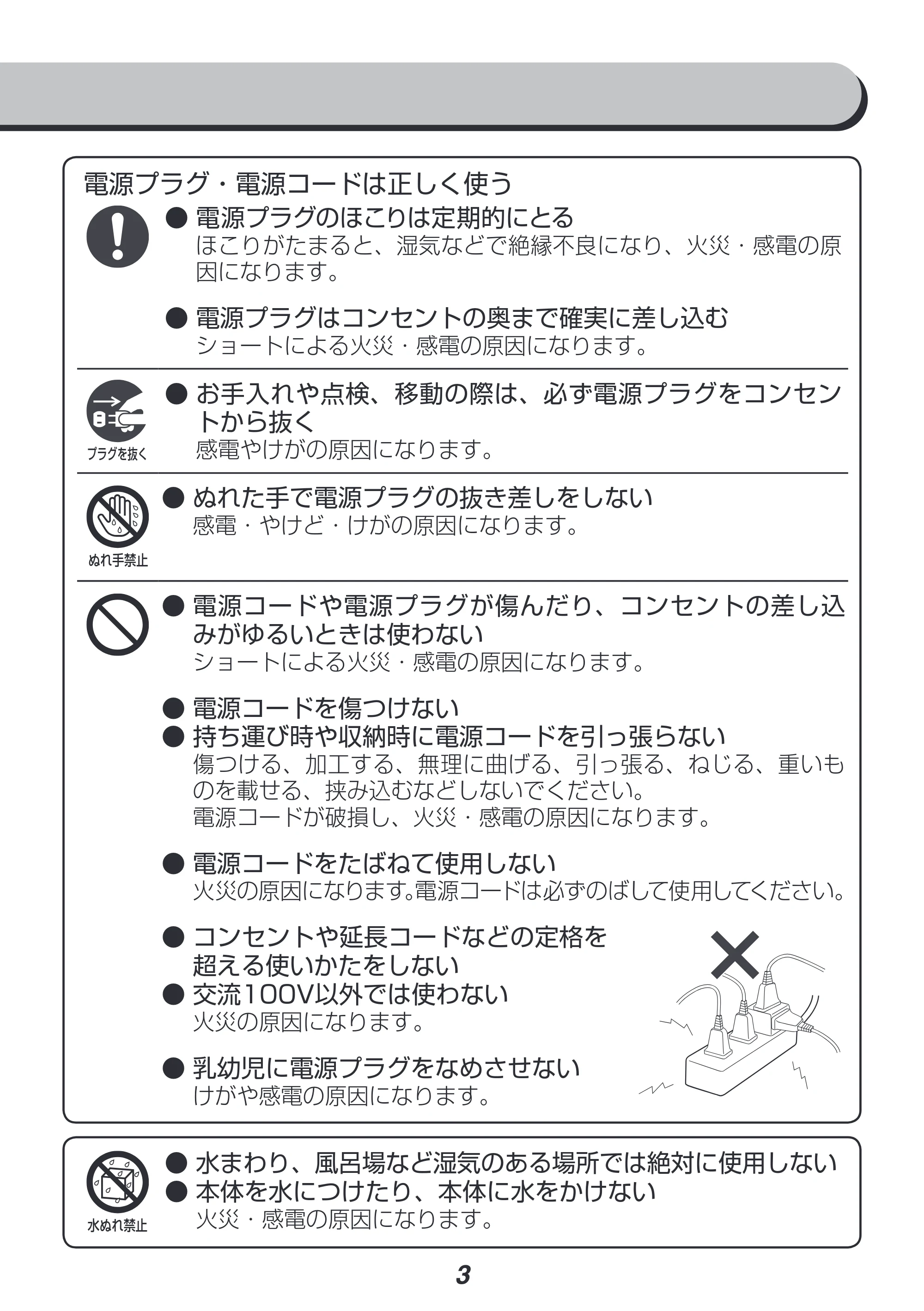 アイリスオーヤマ IC-H404 取扱説明書 — 原本ページ — 3ページ