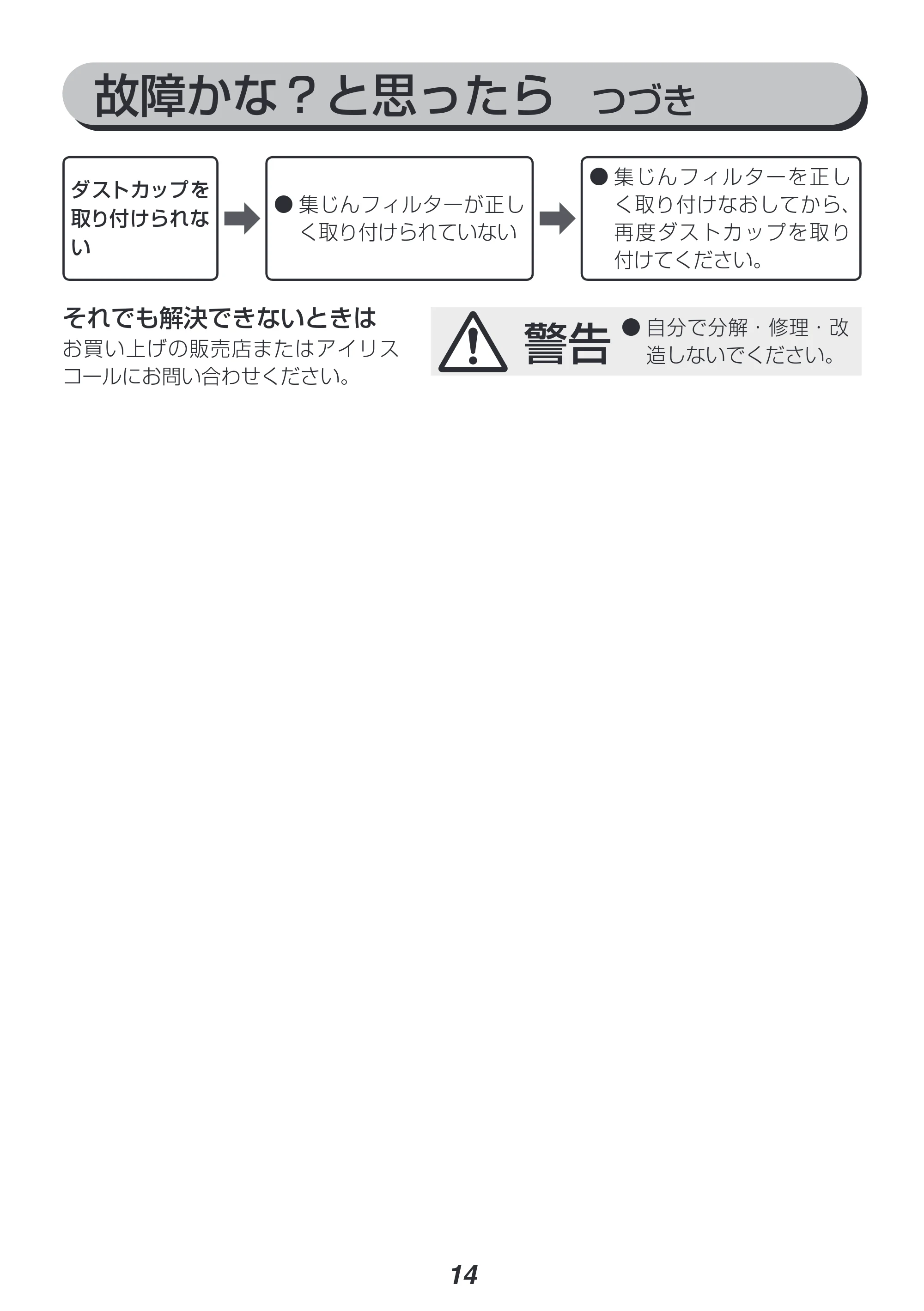 アイリスオーヤマ IC-H404 取扱説明書 — 原本ページ — 14ページ