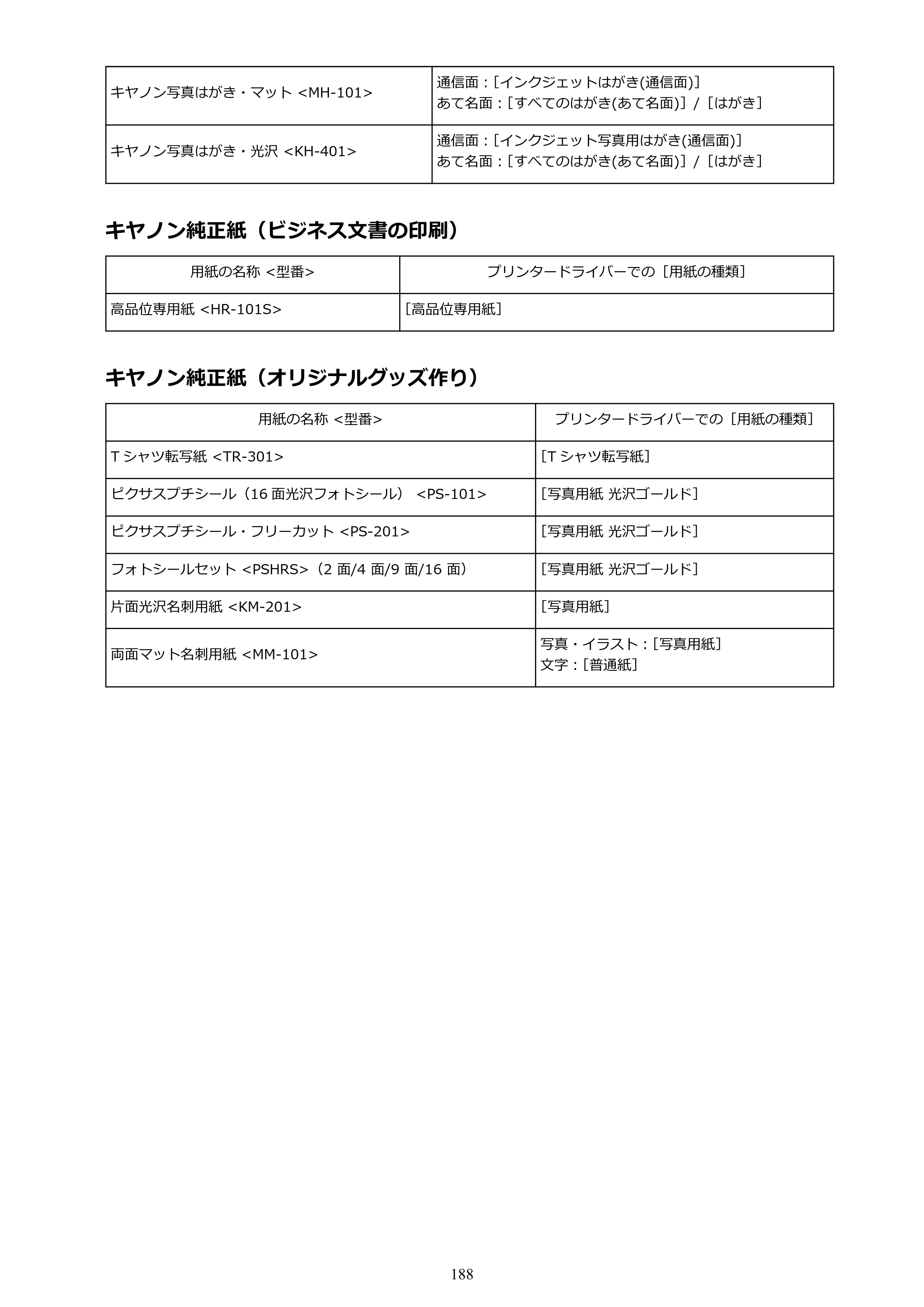 キヤノン PIXUS iX6830 iX6830 （PDF） オンラインマニュアル - 取扱説明書 - （Mac） 2026年5月21日更新（PDF：4.9MB） — 原本ページ — 188ページ
