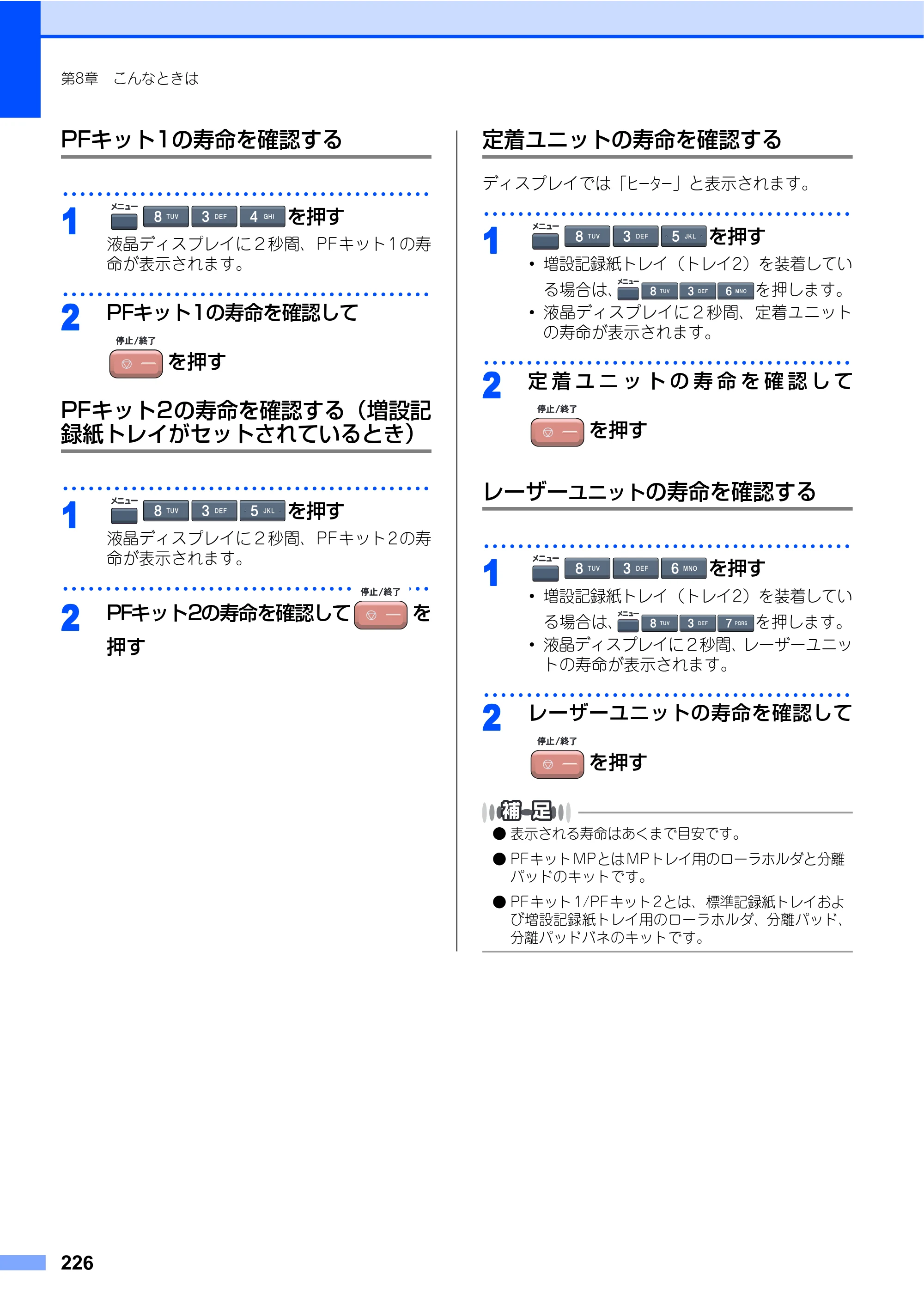 ブラザー MFC-9640CW / MFC-9840CDW 取扱説明書（本体） — 原本ページ — 226ページ