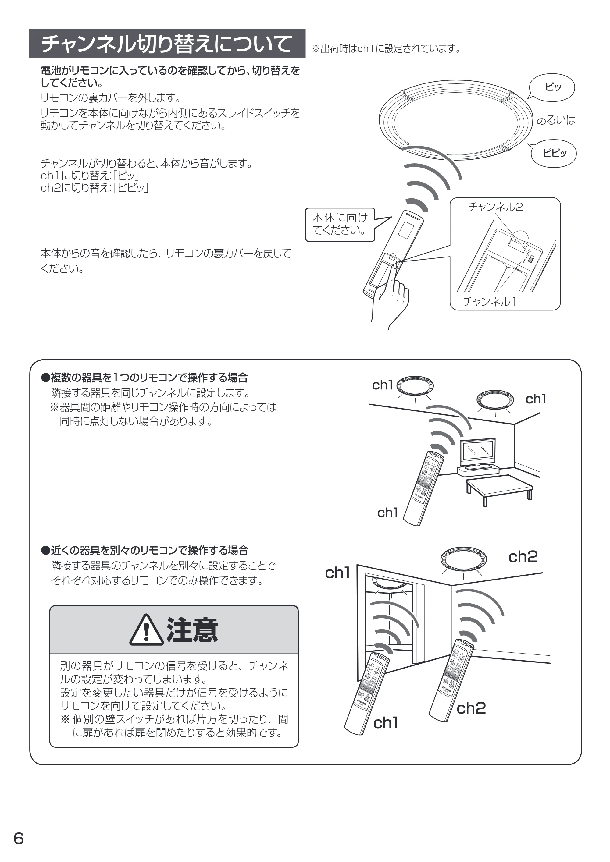 アイリスオーヤマ CL8DL-WF1 取扱説明書 — 原本ページ — 6ページ