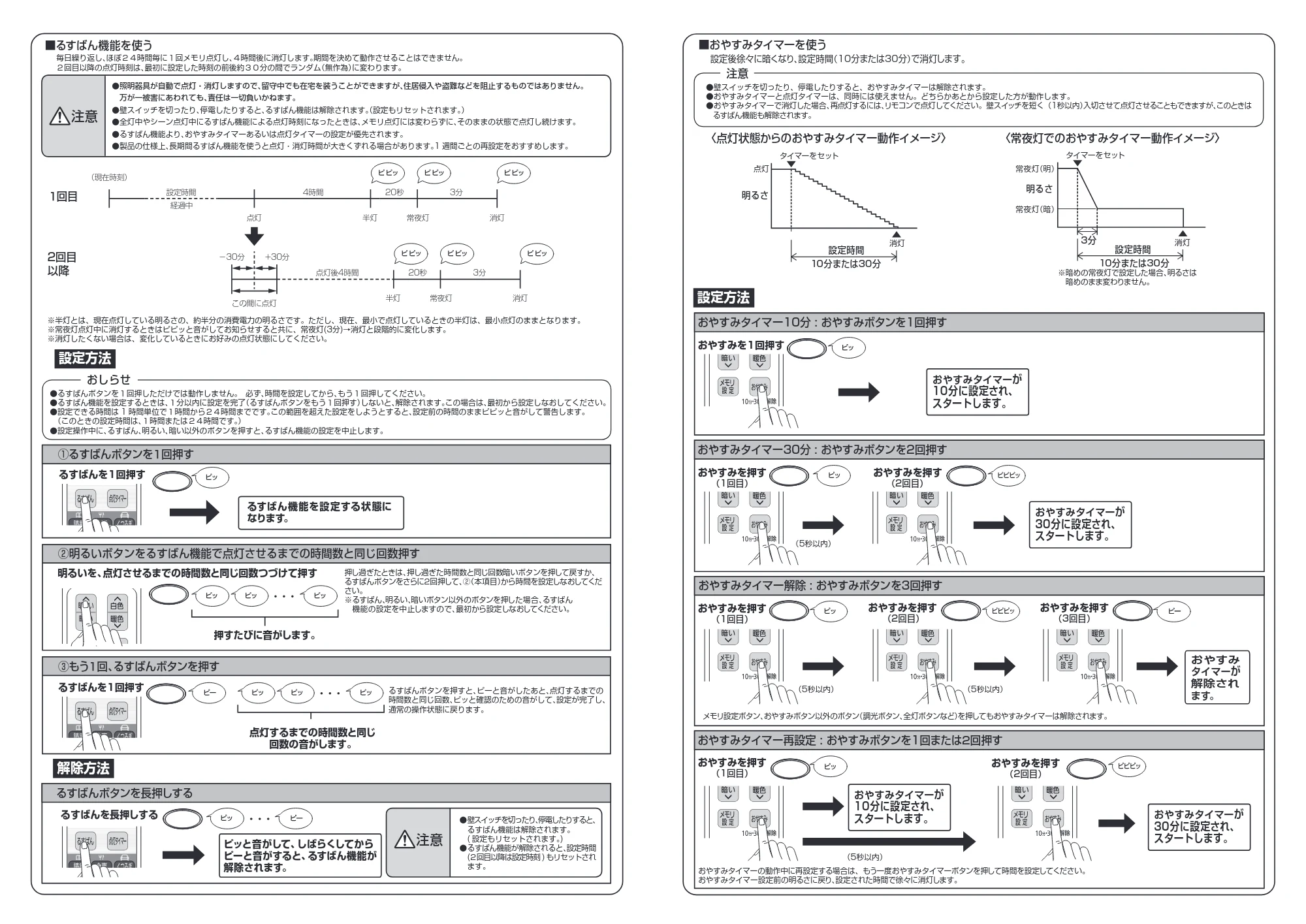 アイリスオーヤマ CL12DL-5 取扱説明書 — 設定方法 — 原本ページ — 4ページ