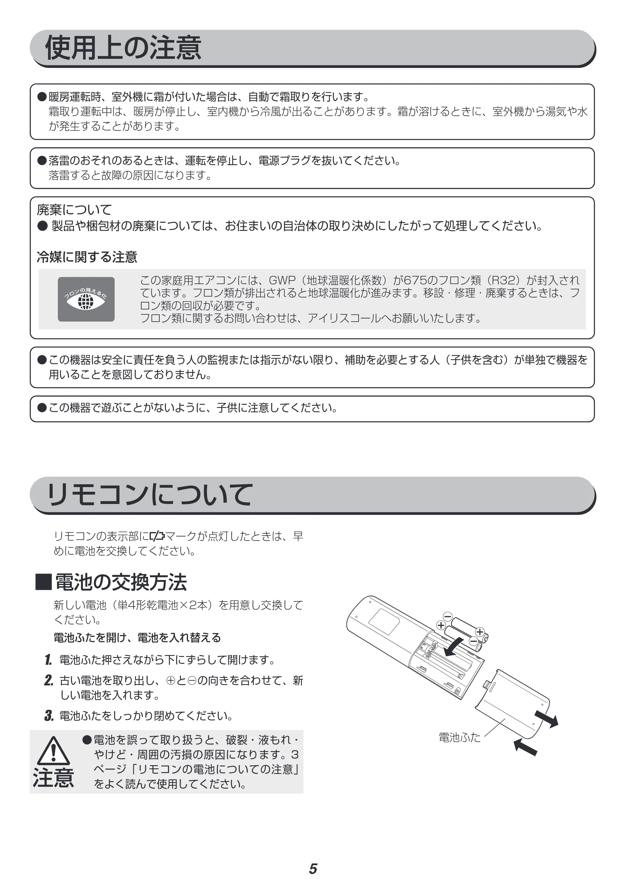 アイリスオーヤマ IHF-2504G 取扱説明書 — 原本ページ — 5ページ