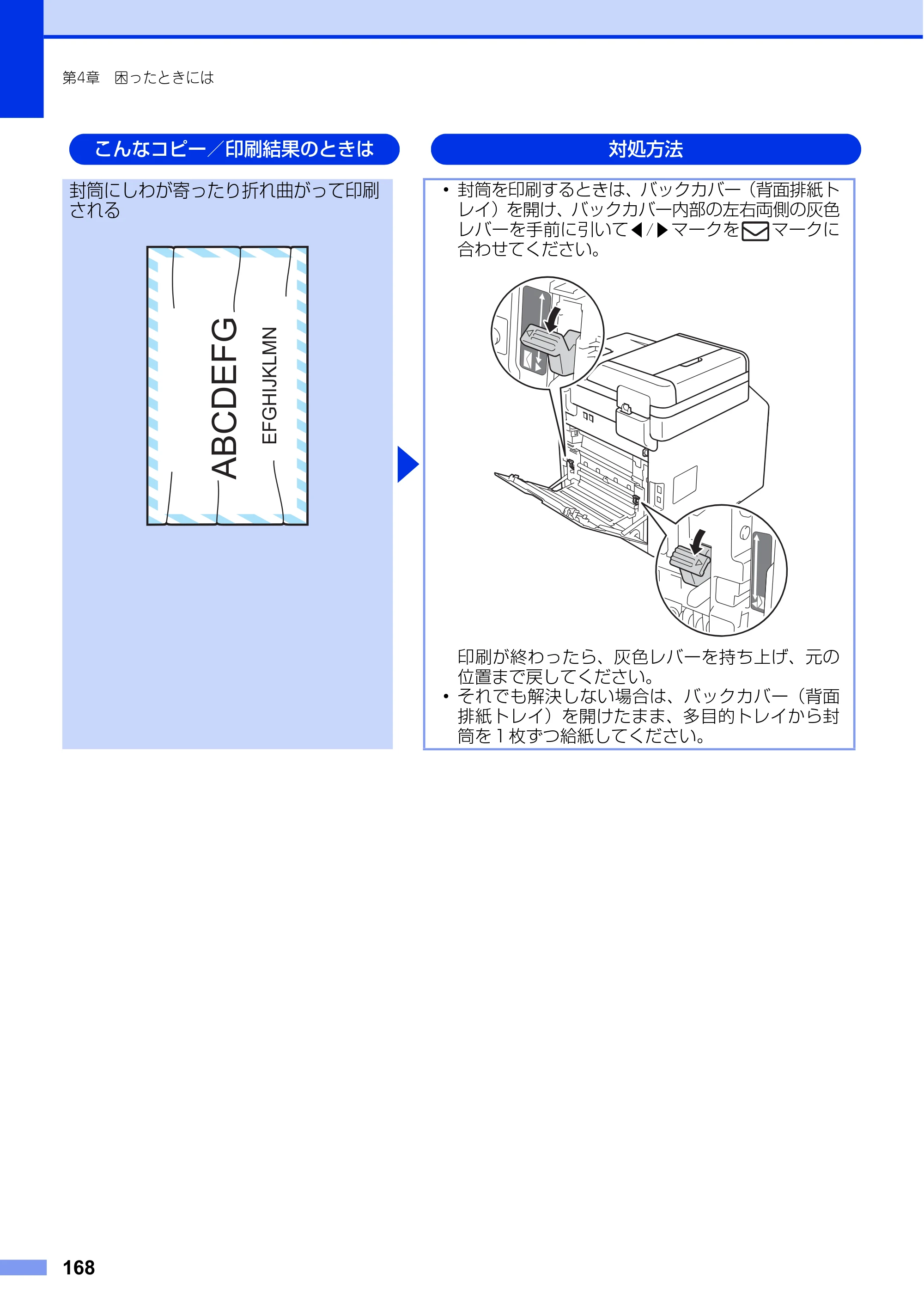 ブラザー MFC-L8650CDW / MFC-L9550CDW ユーザーズガイド ～基本編～ — 原本ページ — 168ページ
