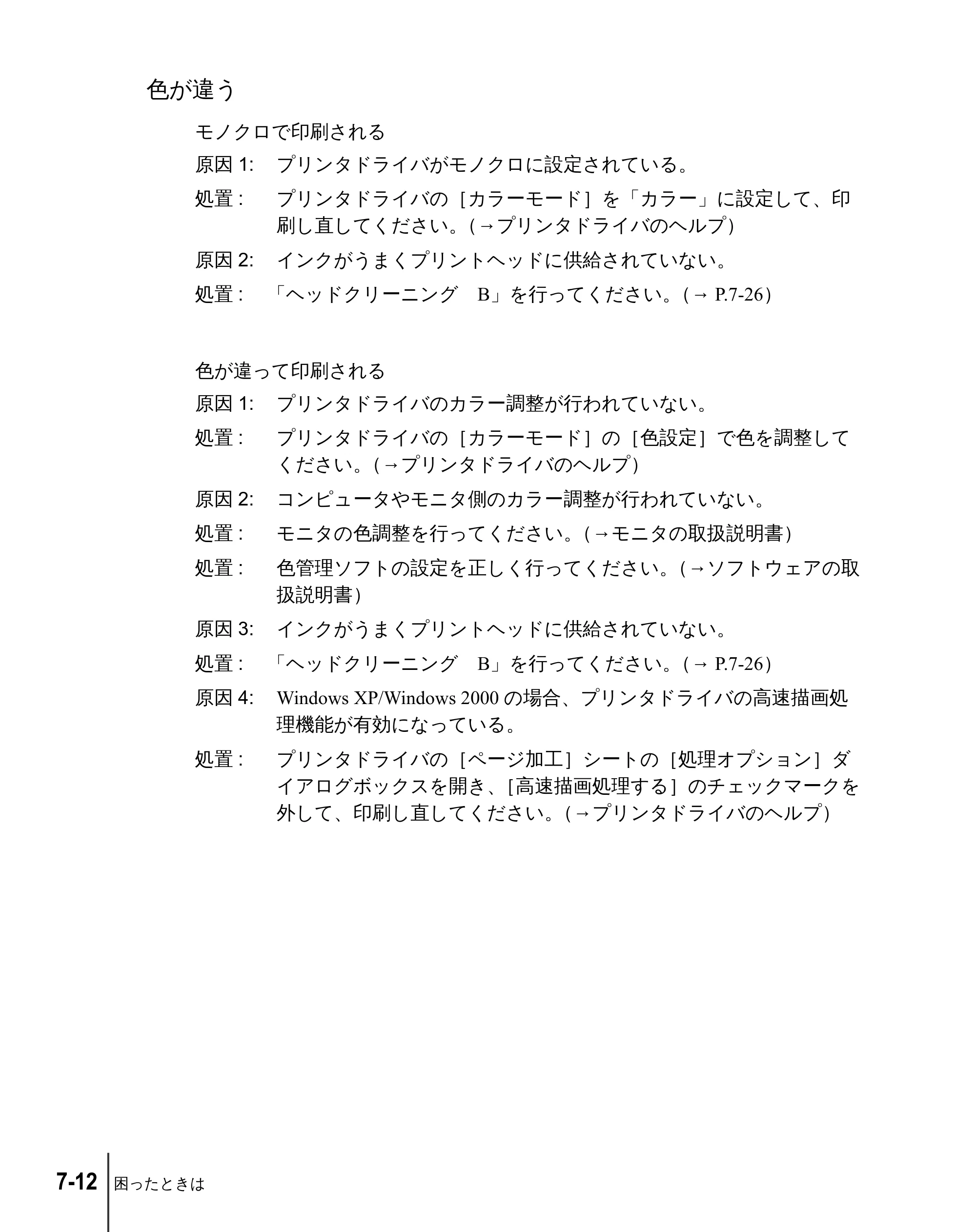 キヤノン W2200 ユーザーズガイド （PDF形式／6.87Mバイト） — 色が違う — 原本ページ — 110ページ