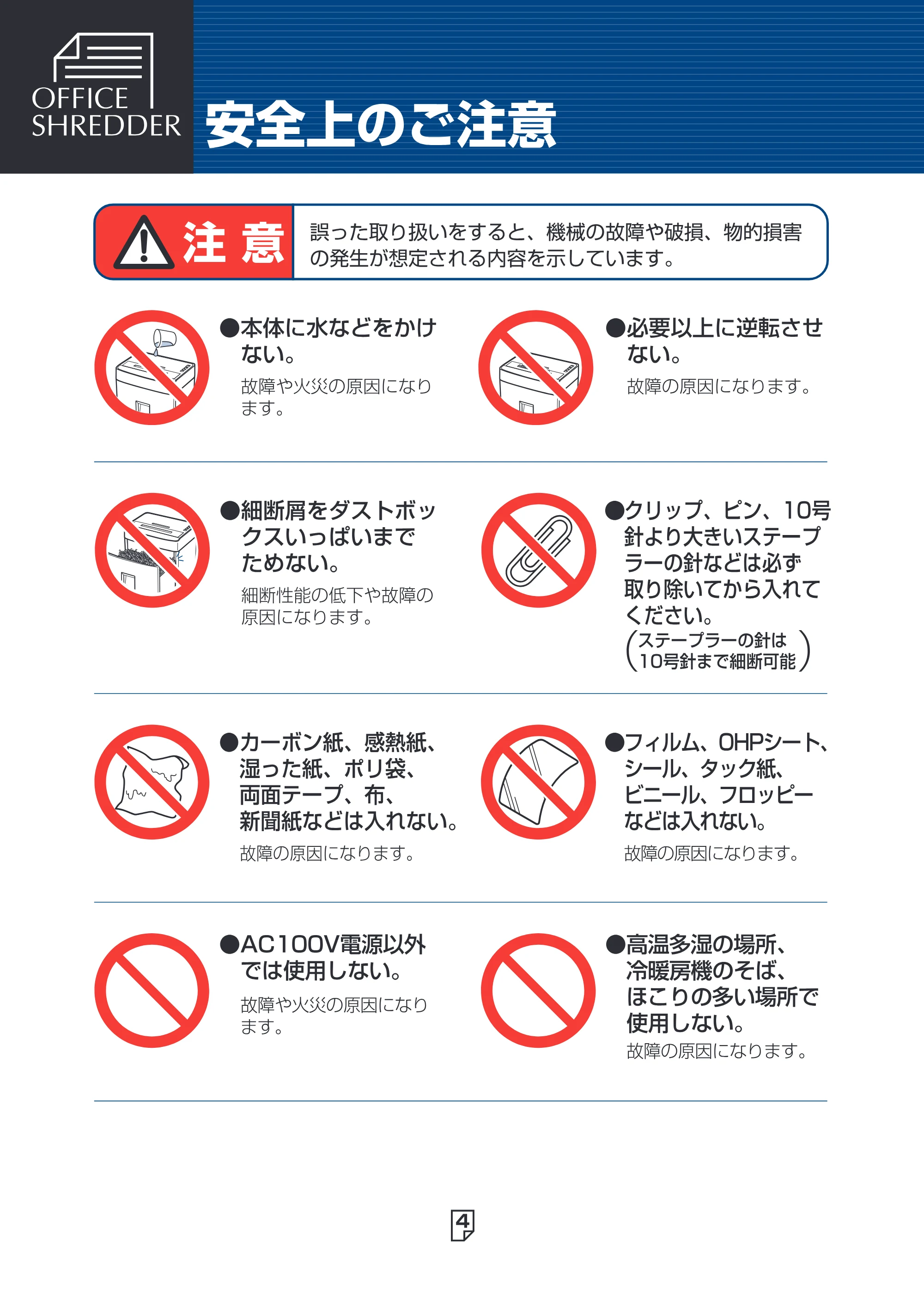 アイリスオーヤマ SH20H 取扱説明書 — 原本ページ — 4ページ