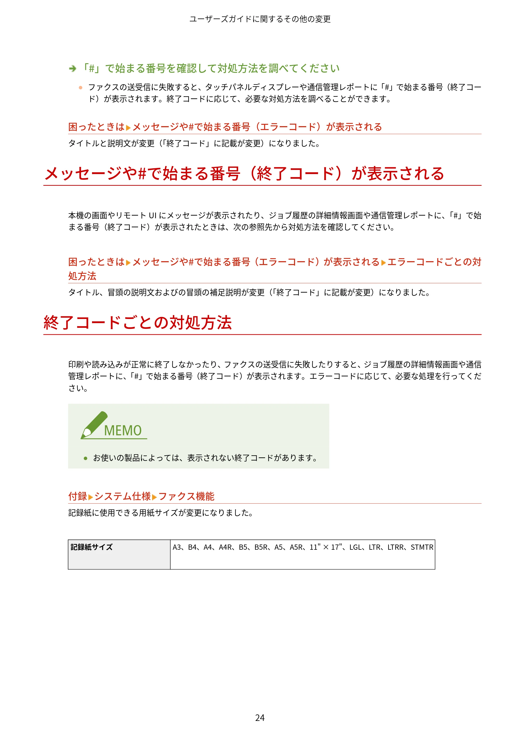キヤノン MF7525F / MF7625F / MF832Cdw ユーザーズガイド （V3.11以降の機能追加分） 2023年10月12日掲載（PDF：358KB） — 原本ページ — 26ページ