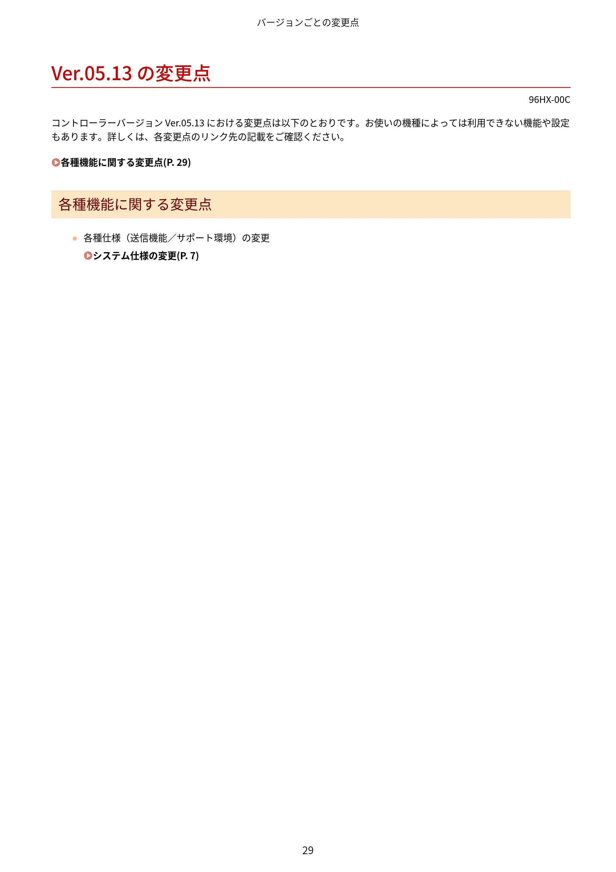 キヤノン MF7525F / MF7625F / MF832Cdw ユーザーズガイド （V3.11以降の機能追加分） 2023年10月12日掲載（PDF：358KB） — Ver.05.13 の変更点 — 原本ページ — 31ページ