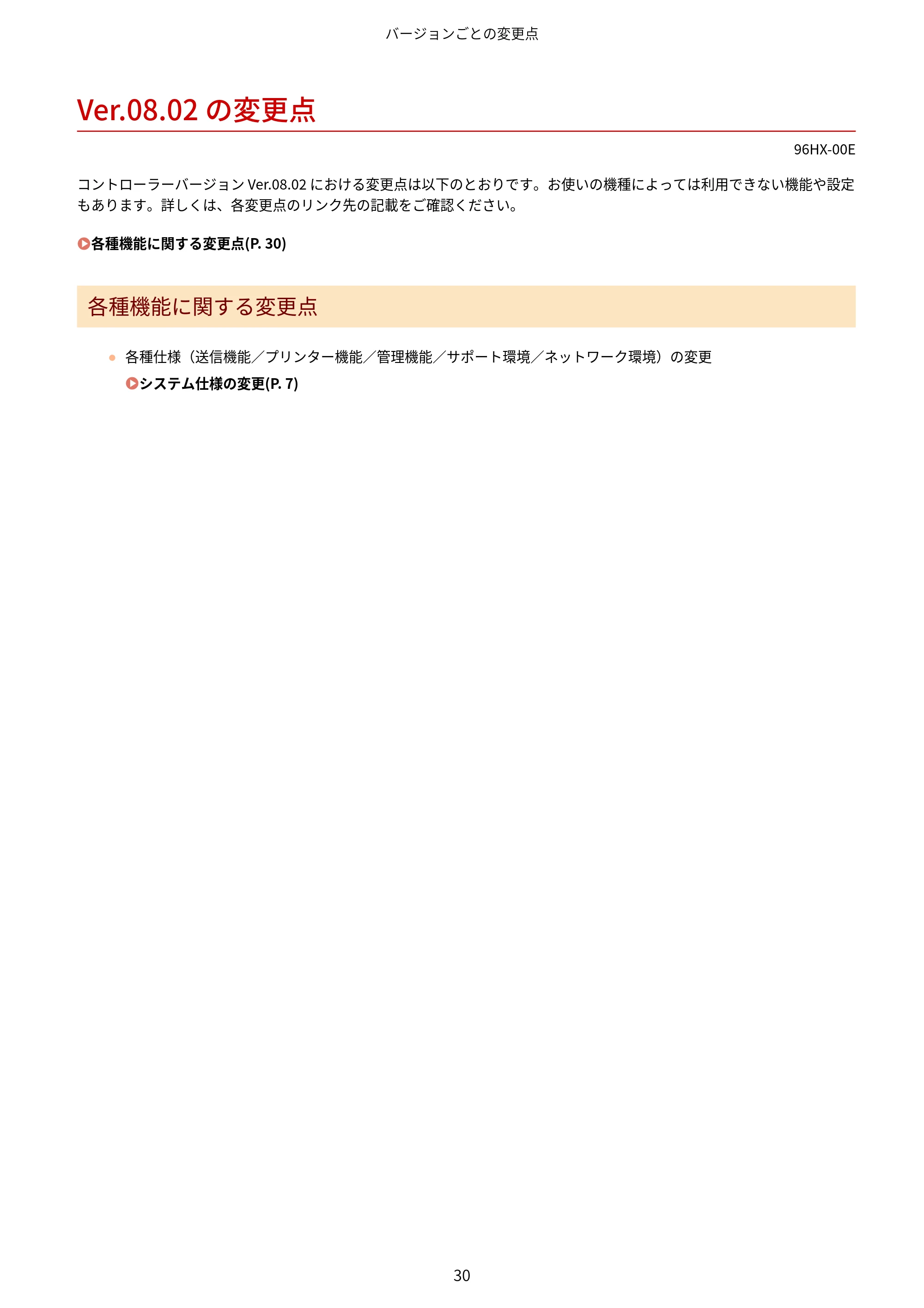 キヤノン MF7525F / MF7625F / MF832Cdw ユーザーズガイド （V3.11以降の機能追加分） 2023年10月12日掲載（PDF：358KB） — Ver.08.02 の変更点 — 原本ページ — 32ページ