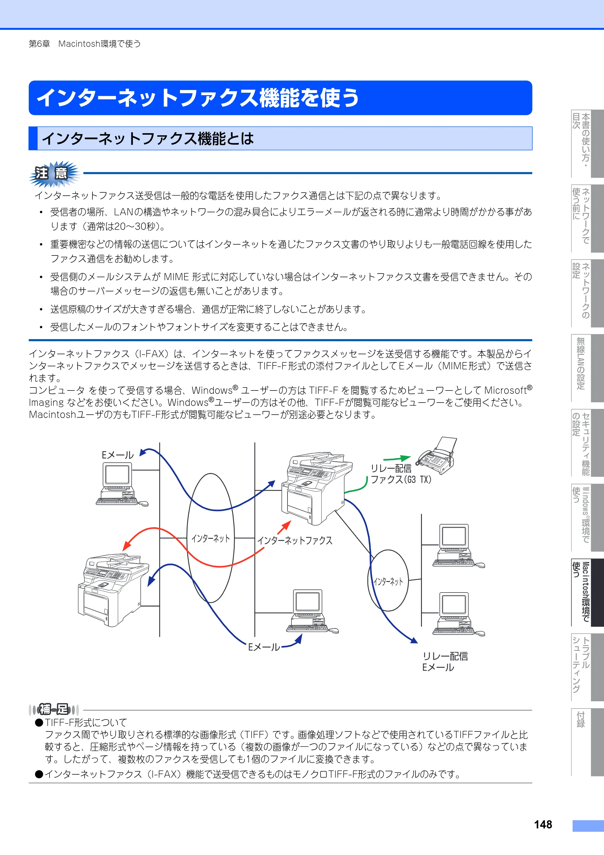 ブラザー MFC-9640CW / MFC-9840CDW ネットワーク取扱説明書 — インターネットファクス機能を使う — 原本ページ — 149ページ