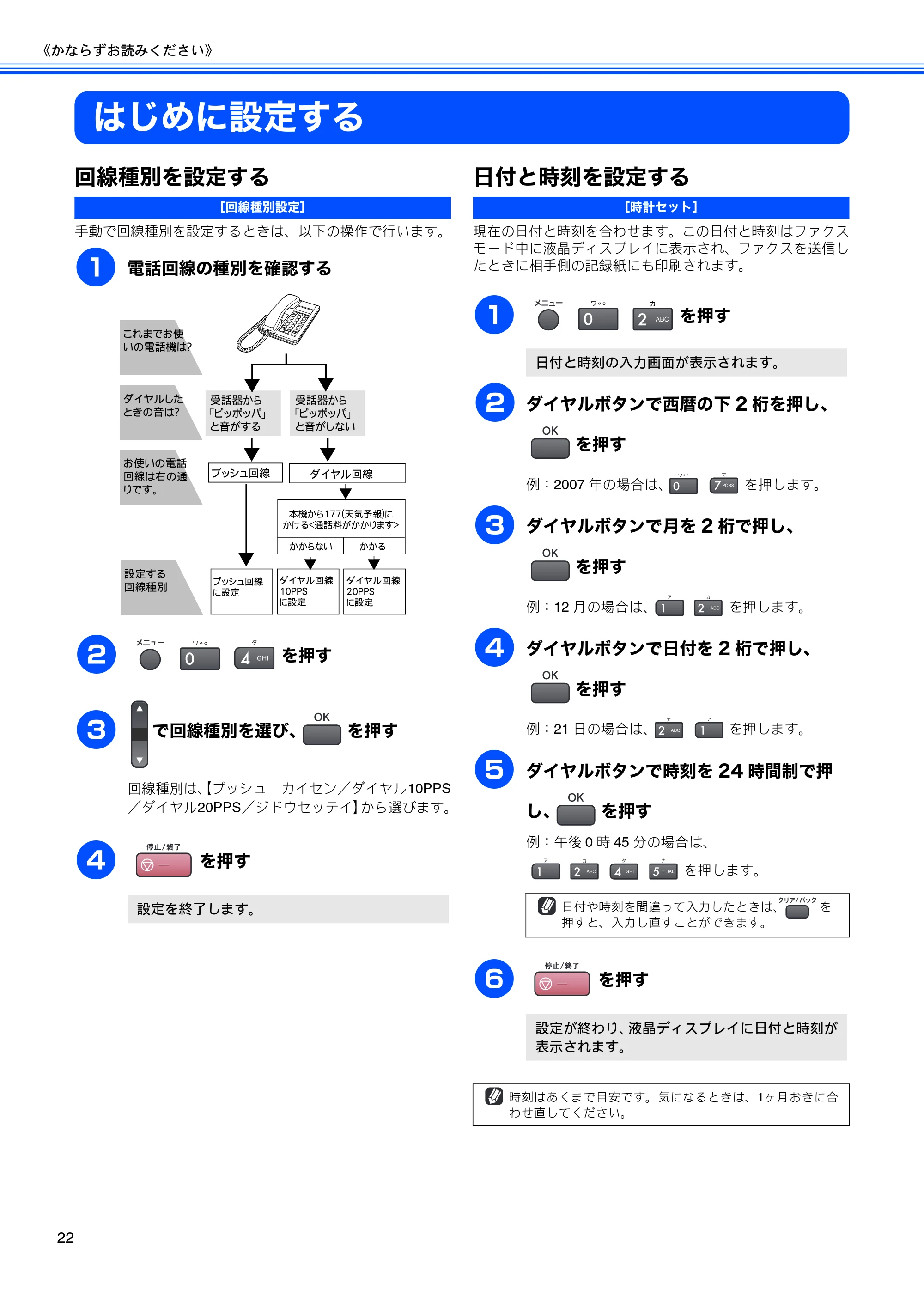 ブラザー MFC-5860CN 取扱説明書（本体） — はじめに設定する — 原本ページ — 24ページ