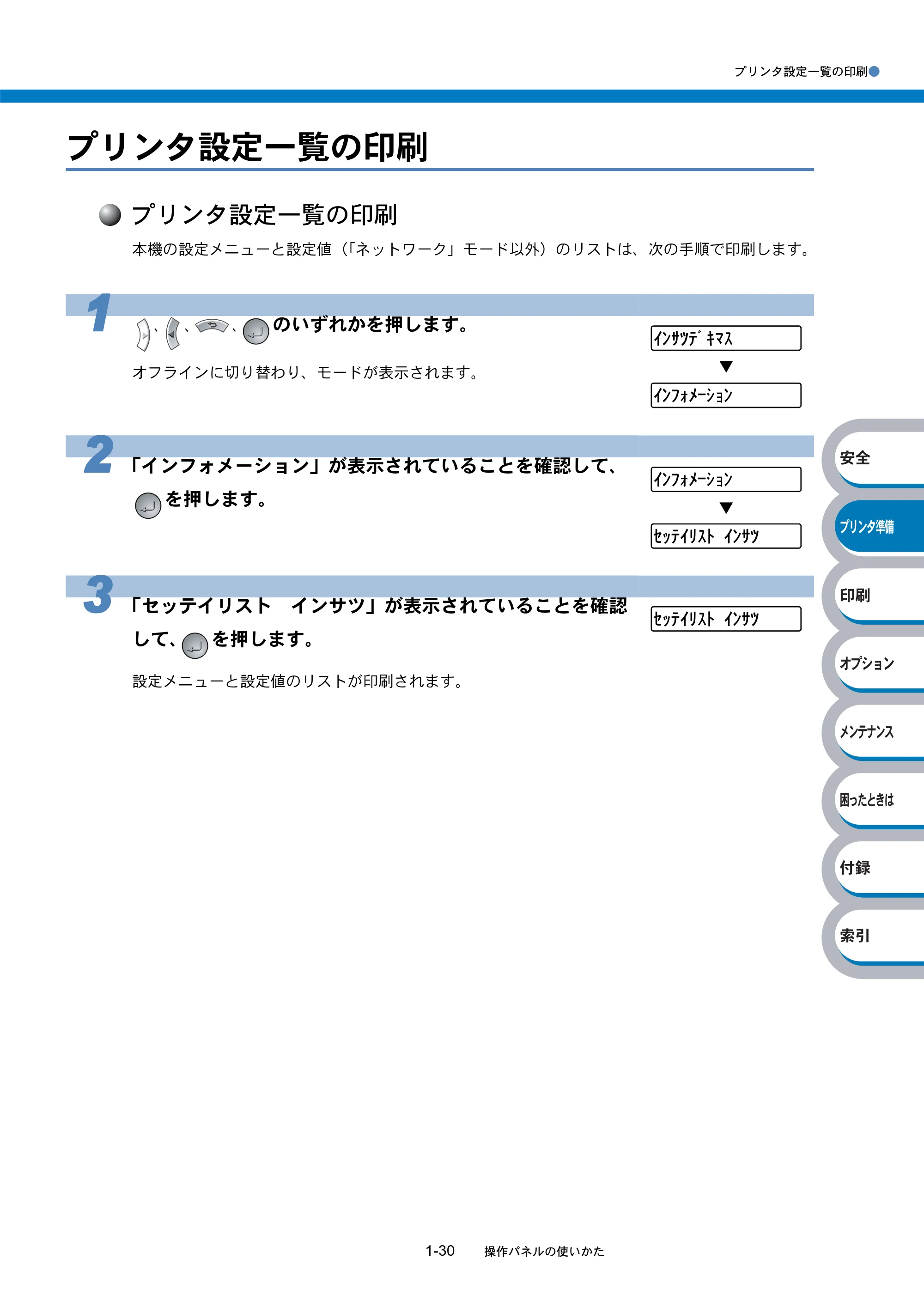ブラザー HL-5270DN / HL-5280DW 取扱説明書(本体) — プリンタ設定一覧の印刷 — 原本ページ — 50ページ