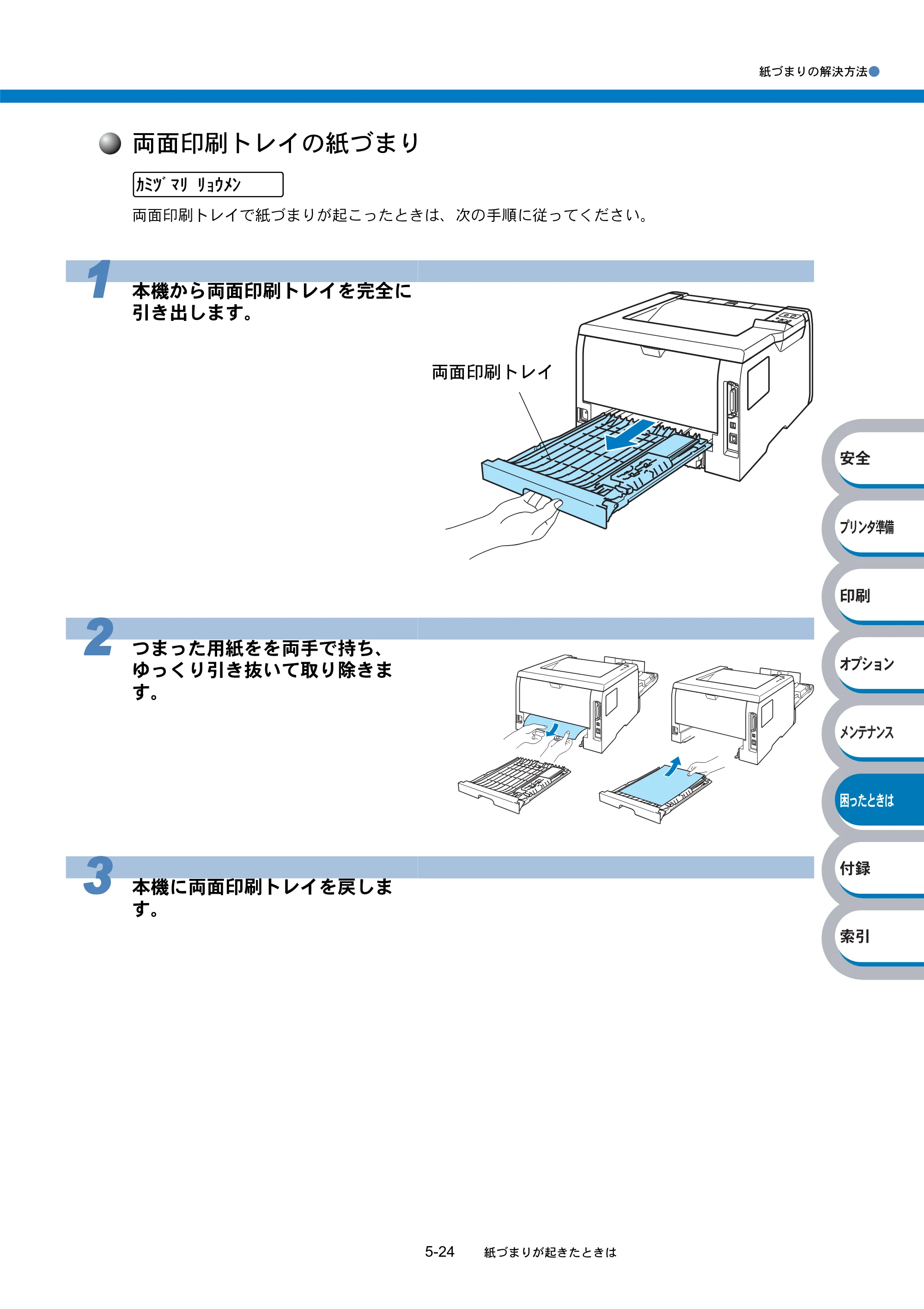 ブラザー HL-5270DN / HL-5280DW 取扱説明書（本体） — 原本ページ — 192ページ