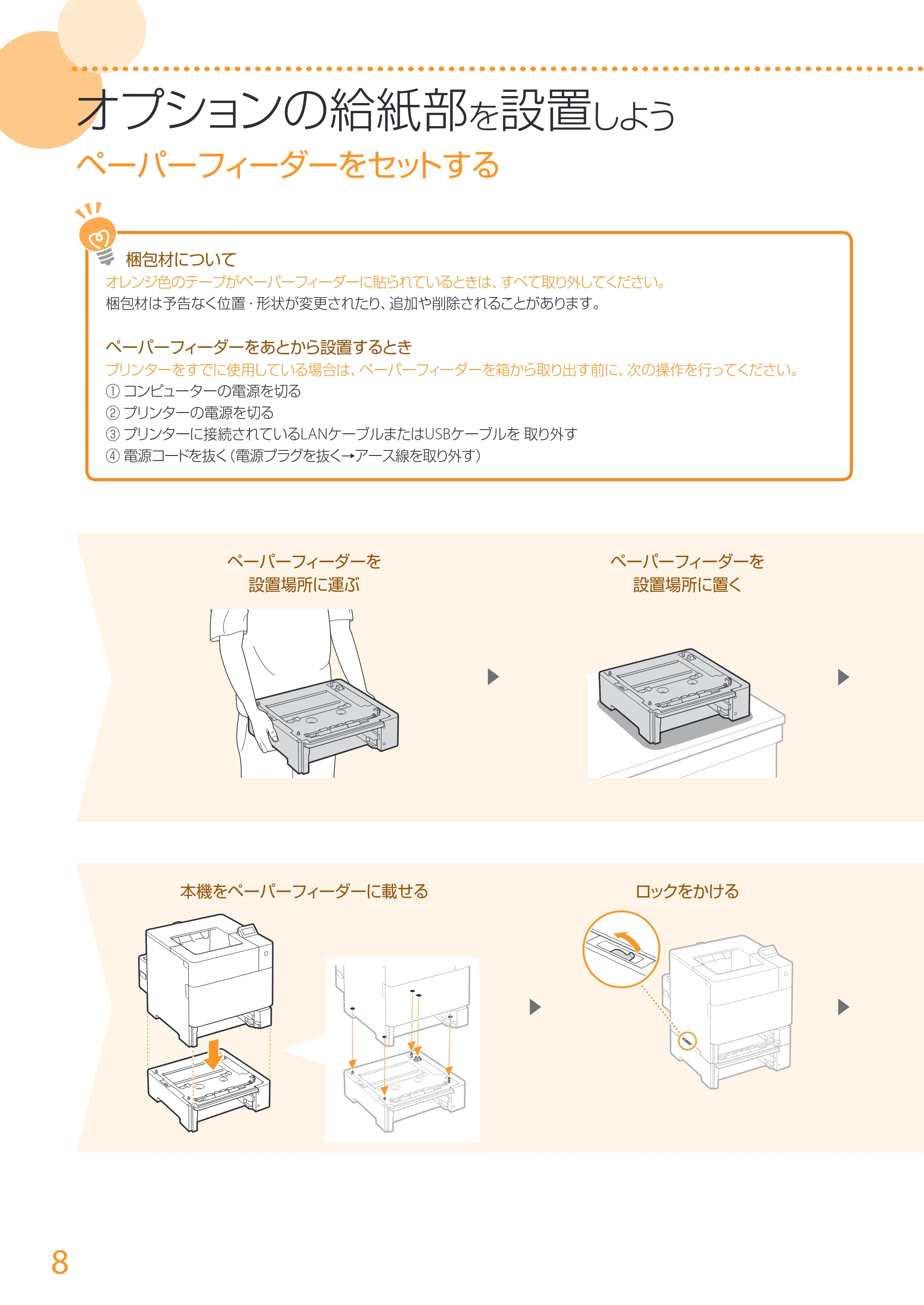 キヤノン LBP352i/LBP351i はじめにお読みください 2016年4月22日掲載(PDF:18.1MB) — 原本ページ — 8ページ