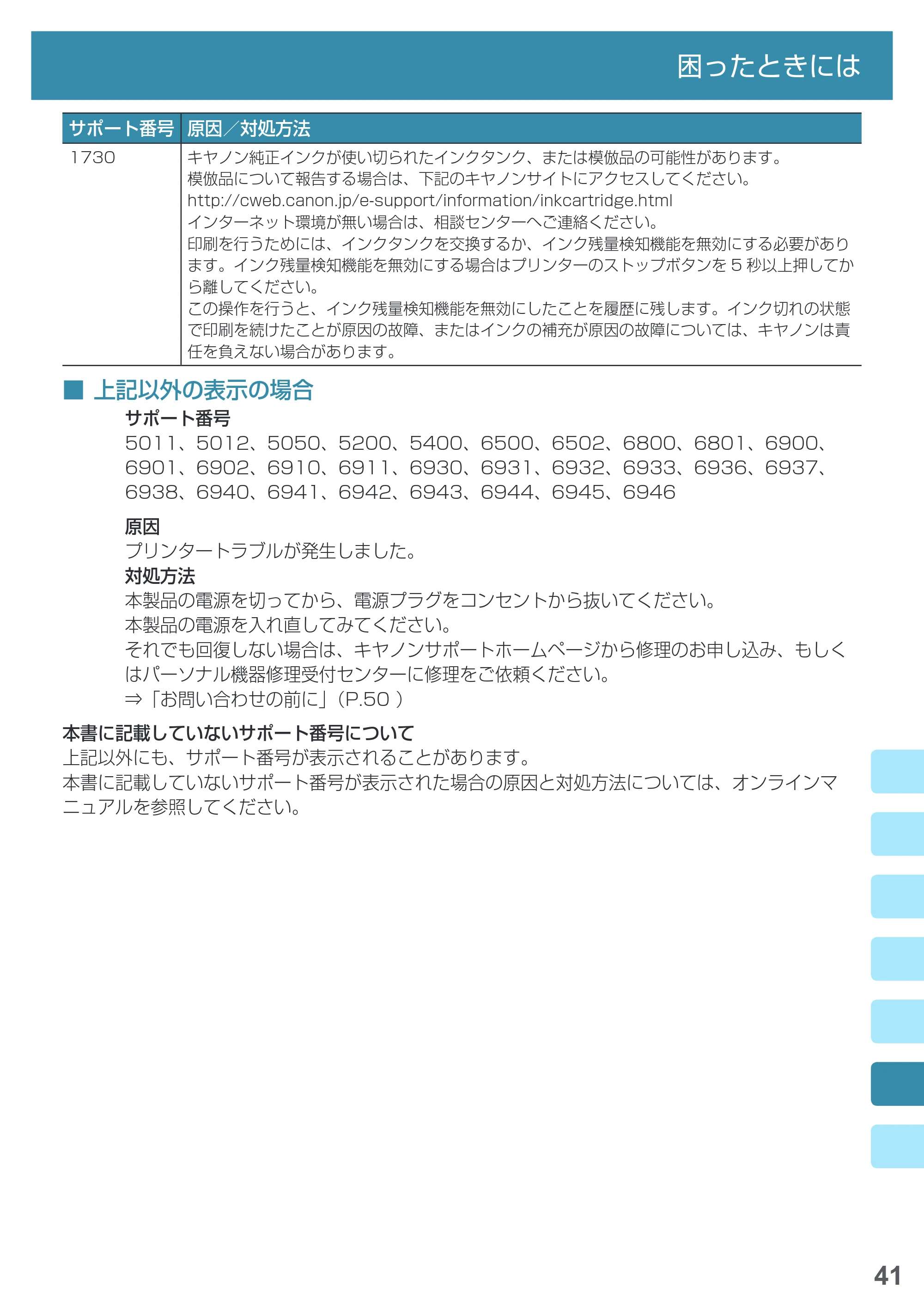 キヤノン PIXUS MG5730 基本操作マニュアル（PDF：3.66MB） — 原本ページ — 43ページ