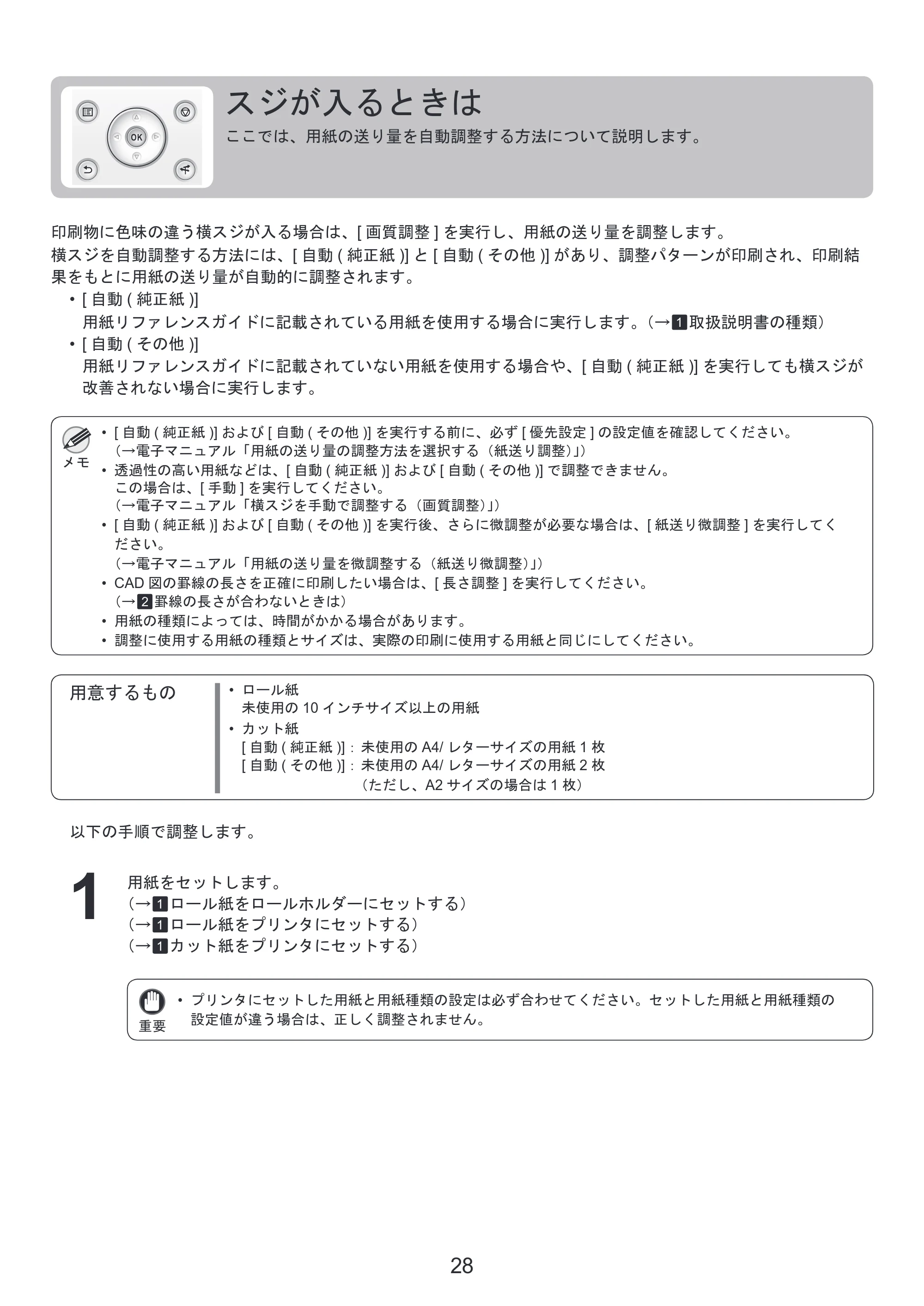 キヤノン iPF6300/6350 基本操作ガイド 困ったときには （PDF形式／3.45Mバイト） — インクタンクを交換する — 原本ページ — 28ページ