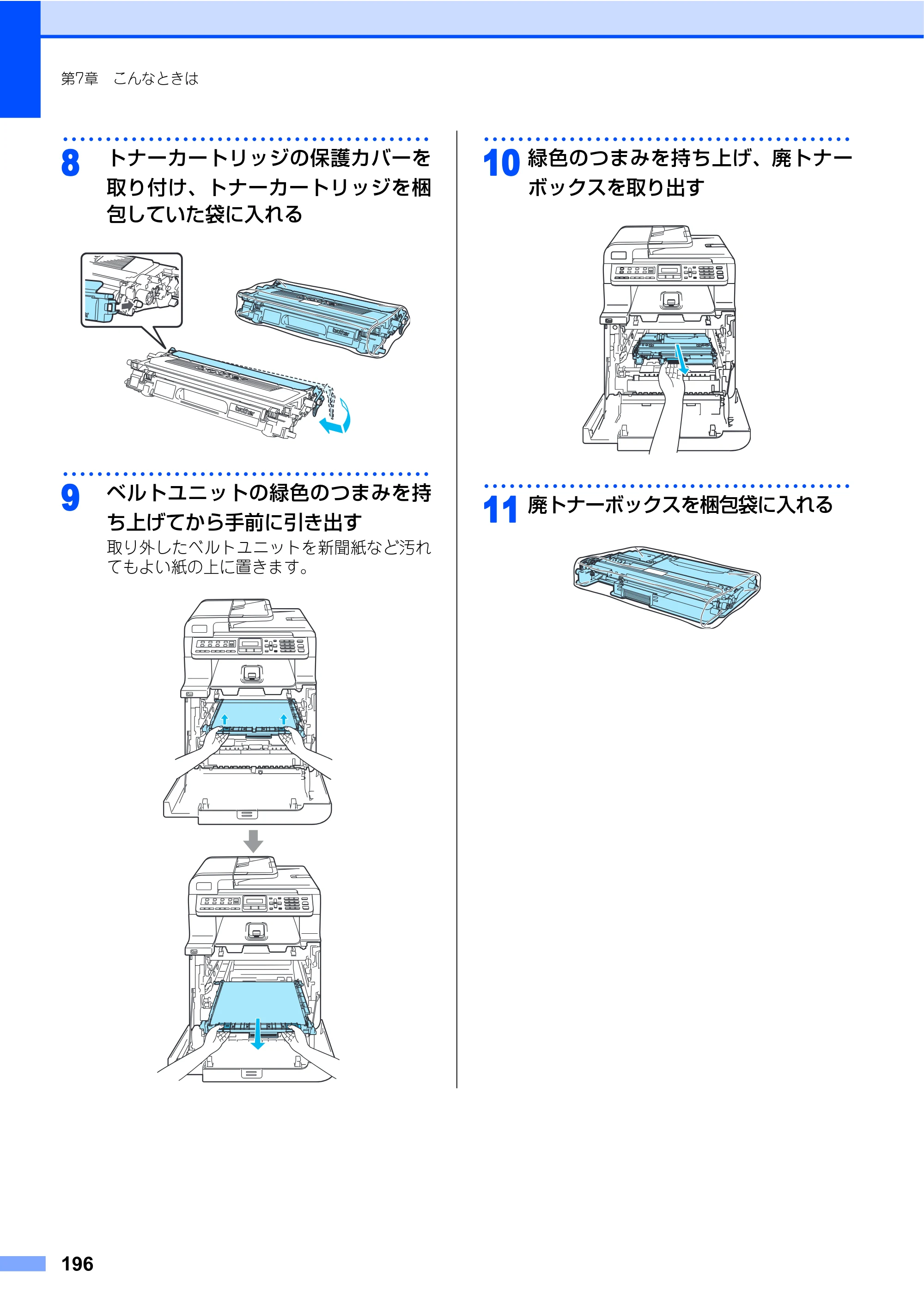 ブラザー MFC-9440CN 取扱説明書（本体） — 原本ページ — 196ページ