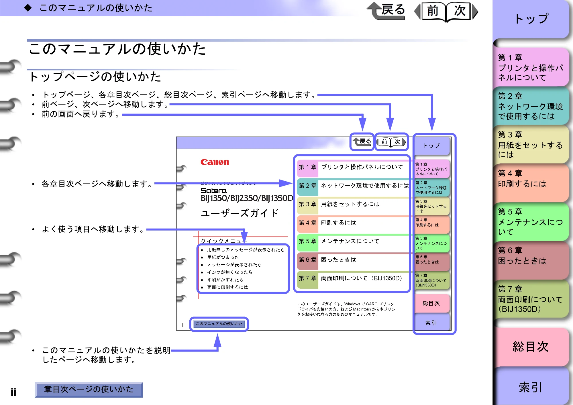 キヤノン BIJ2350/BIJ1350/BIJ1350D ユーザーズガイド（GARO編） （PDF形式／15.75Mバイト） — 原本ページ — 2ページ