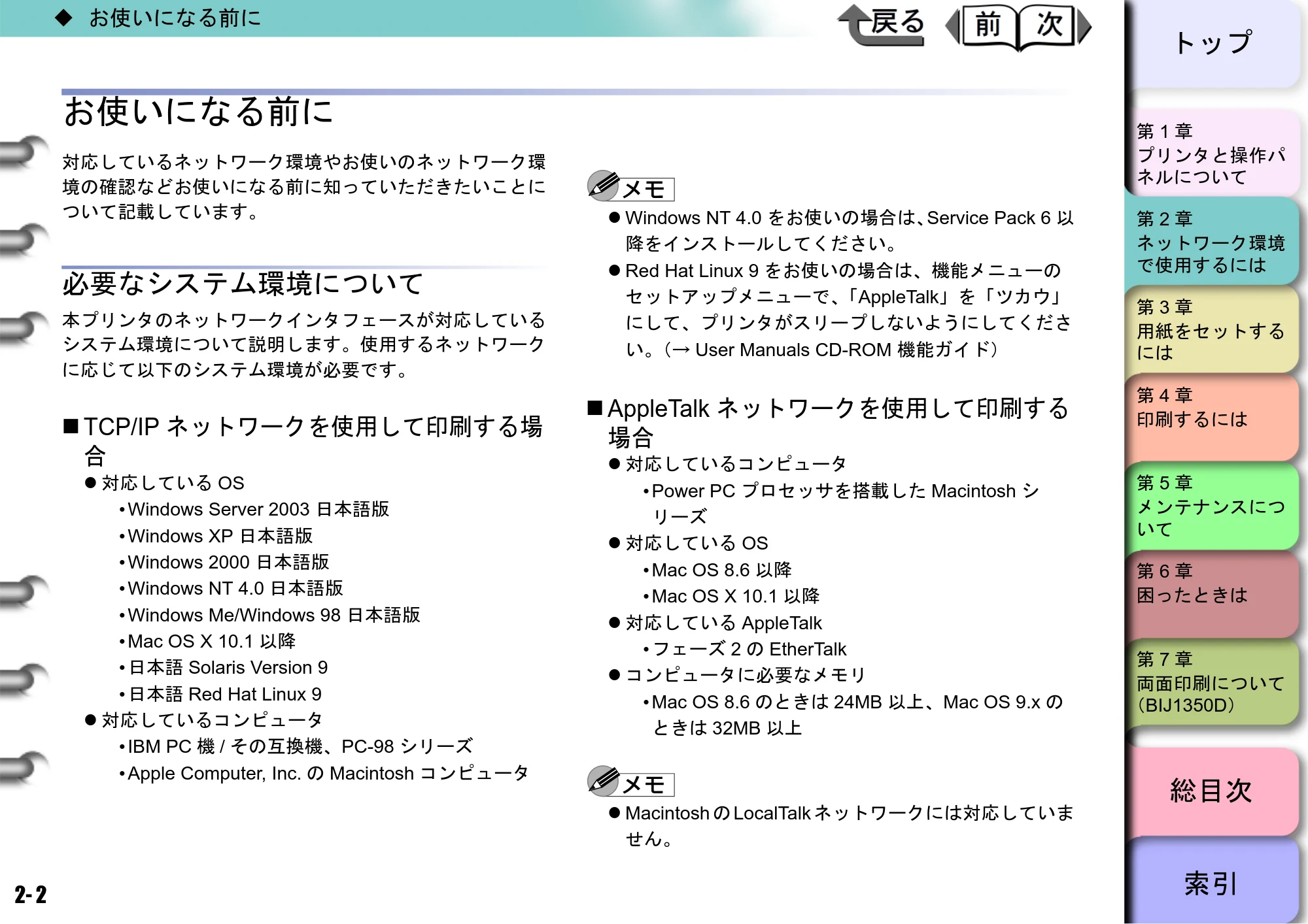 キヤノン BIJ2350/BIJ1350/BIJ1350D ユーザーズガイド（GARO編） （PDF形式／15.75Mバイト） — お使いになる前に — 原本ページ — 19ページ