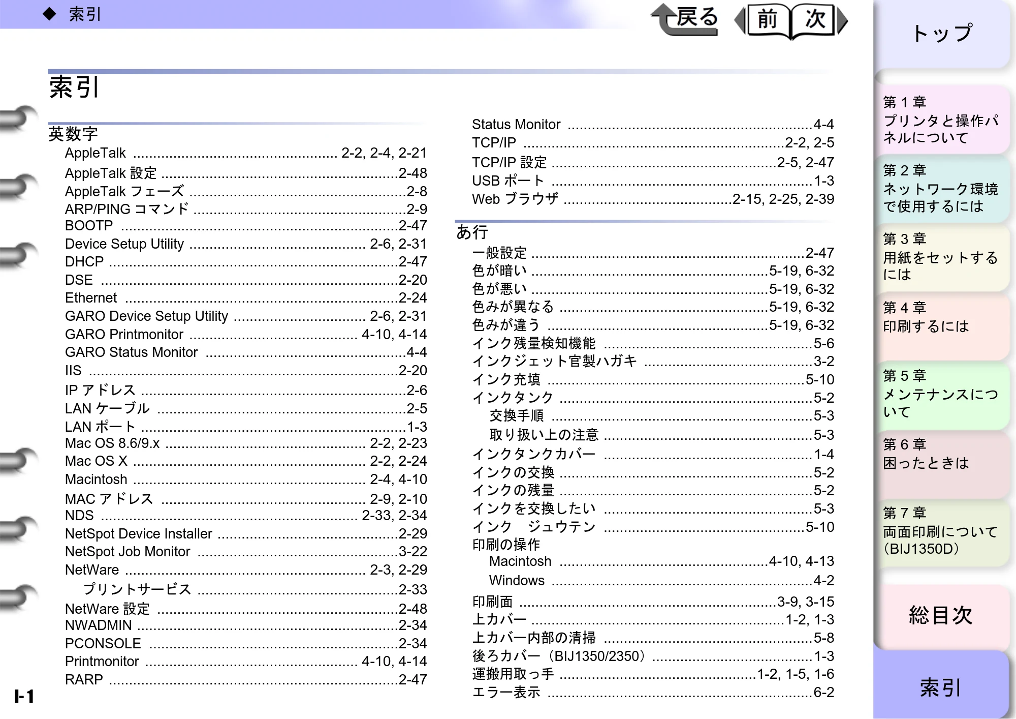 キヤノン BIJ2350/BIJ1350/BIJ1350D ユーザーズガイド（GARO編） （PDF形式／15.75Mバイト） — 原本ページ — 193ページ