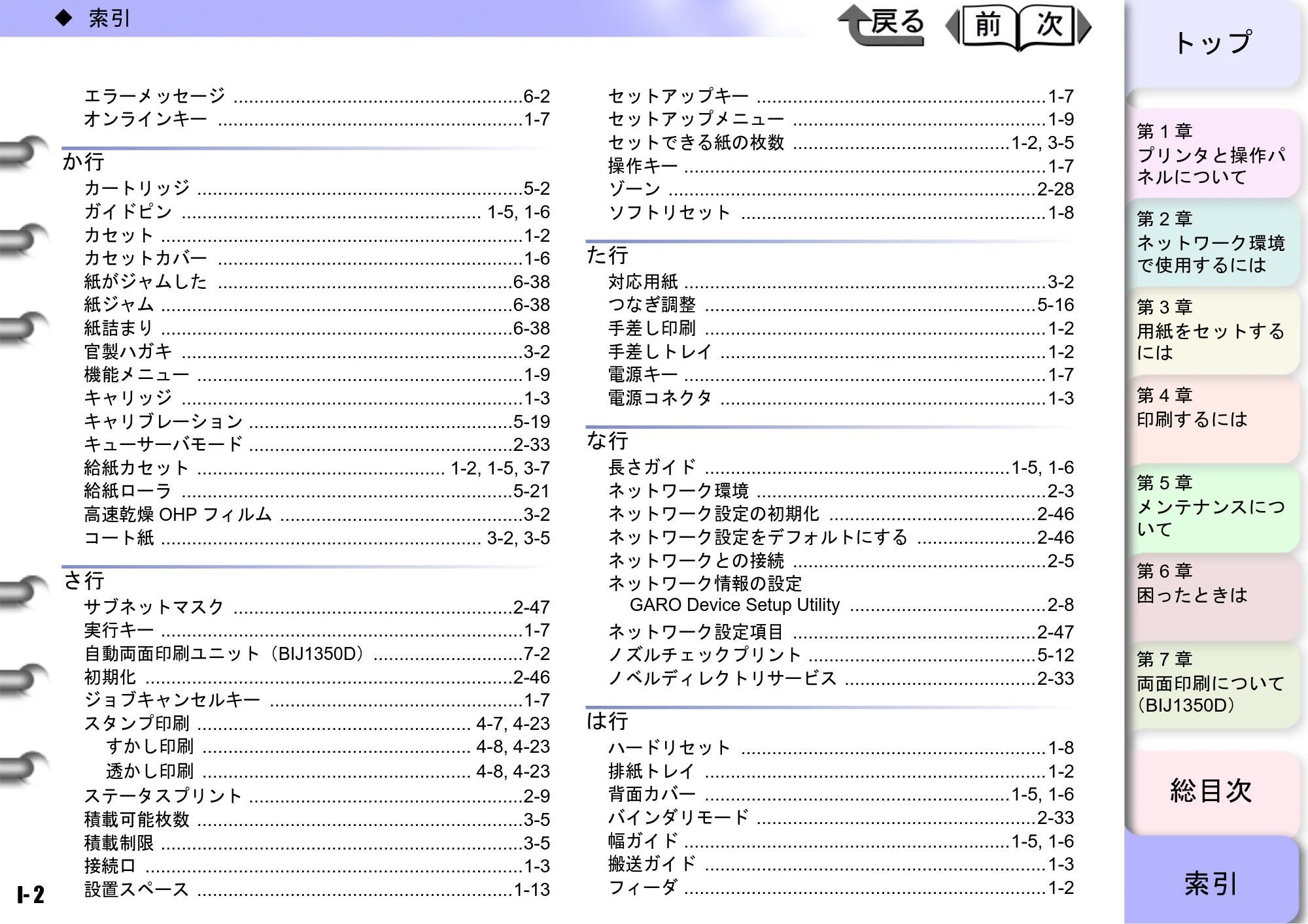 キヤノン BIJ2350/BIJ1350/BIJ1350D ユーザーズガイド（GARO編） （PDF形式／15.75Mバイト） — 原本ページ — 194ページ