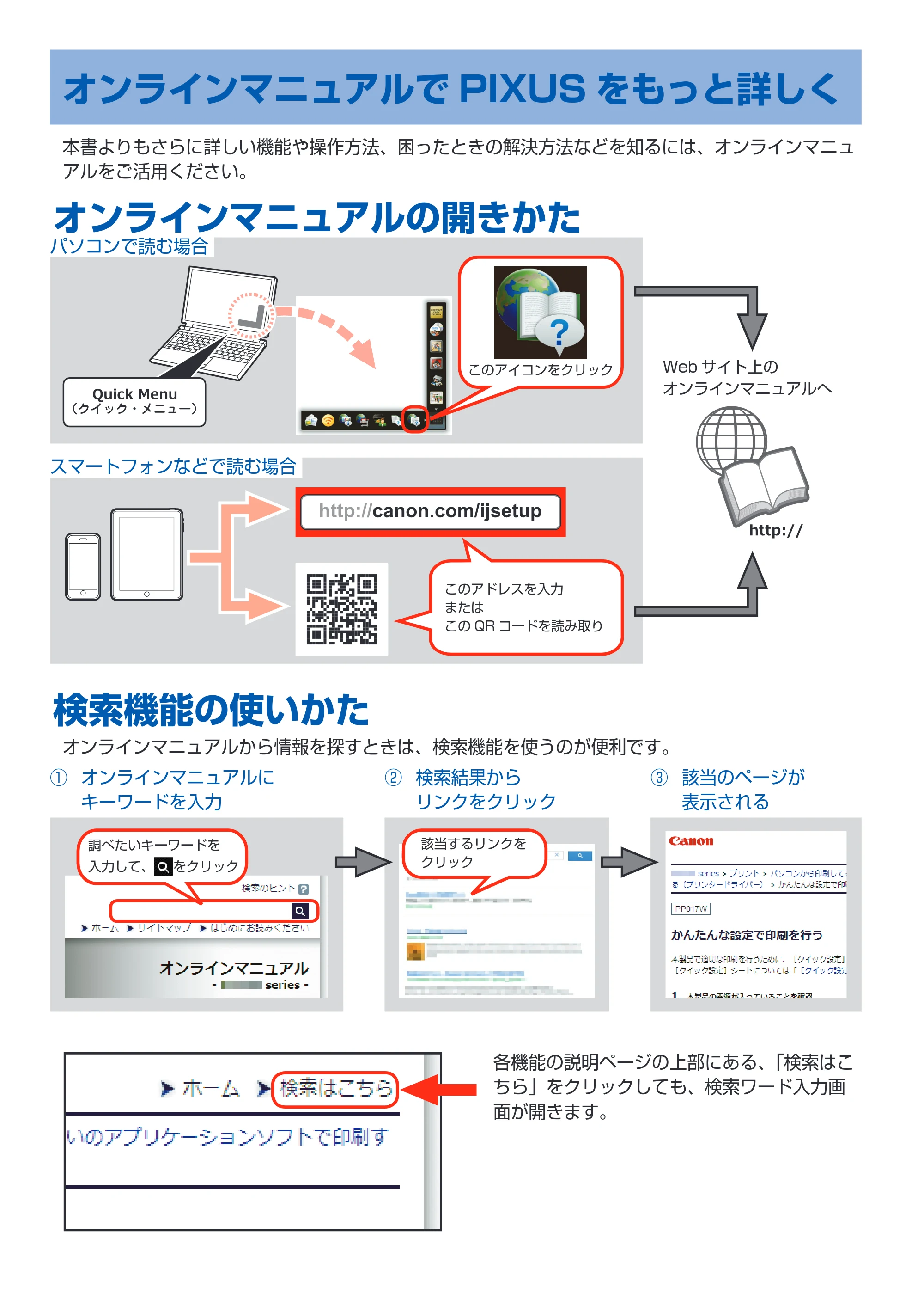 キヤノン PIXUS PRO-10S / PIXUS PRO-100S PIXUS早わかり（PDF：3.41MB） — オンラインマニュアルでPIXUSをもっと詳しく — 原本ページ — 2ページ