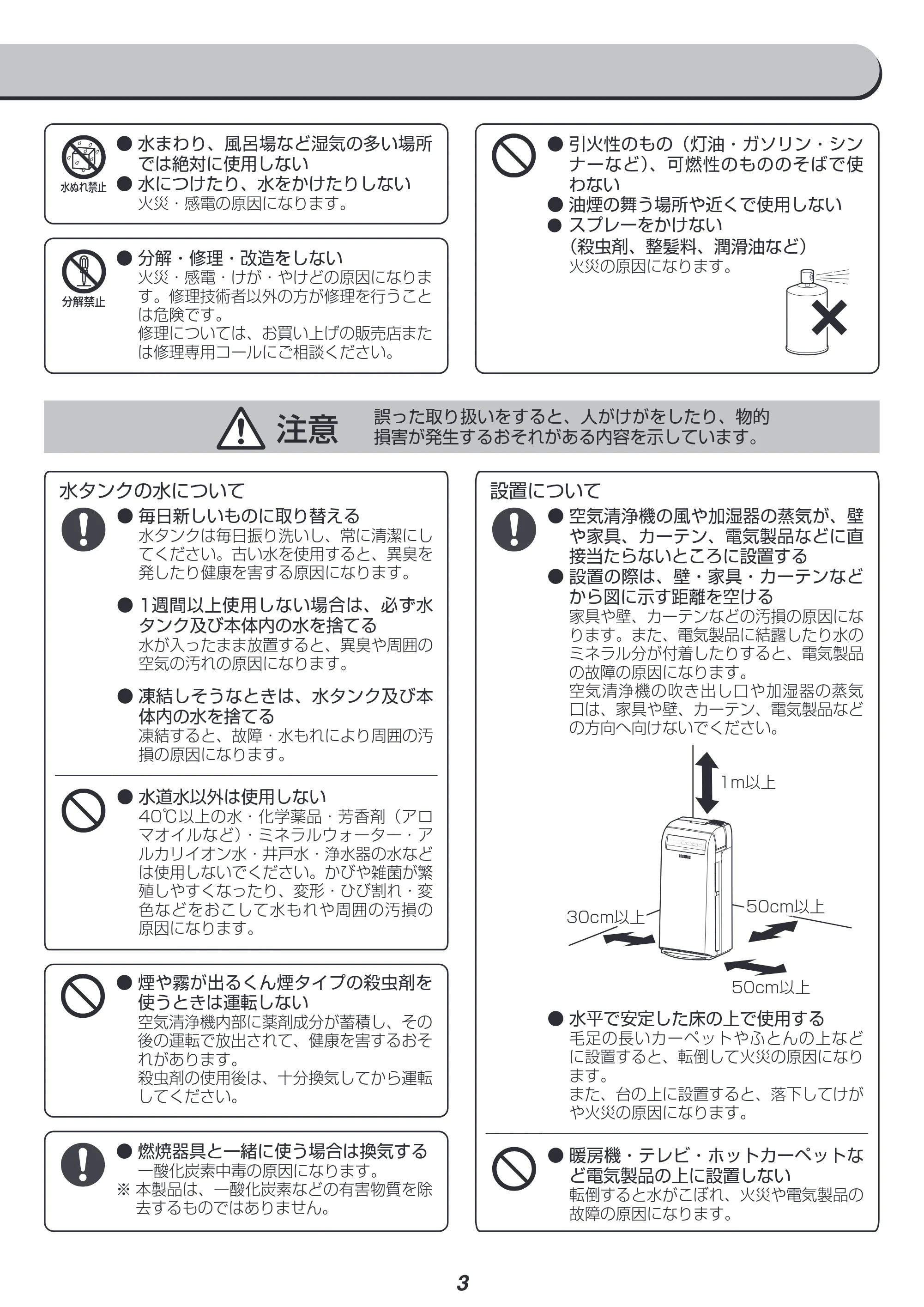 アイリスオーヤマ HXF-C40 取扱説明書 — 原本ページ — 3ページ