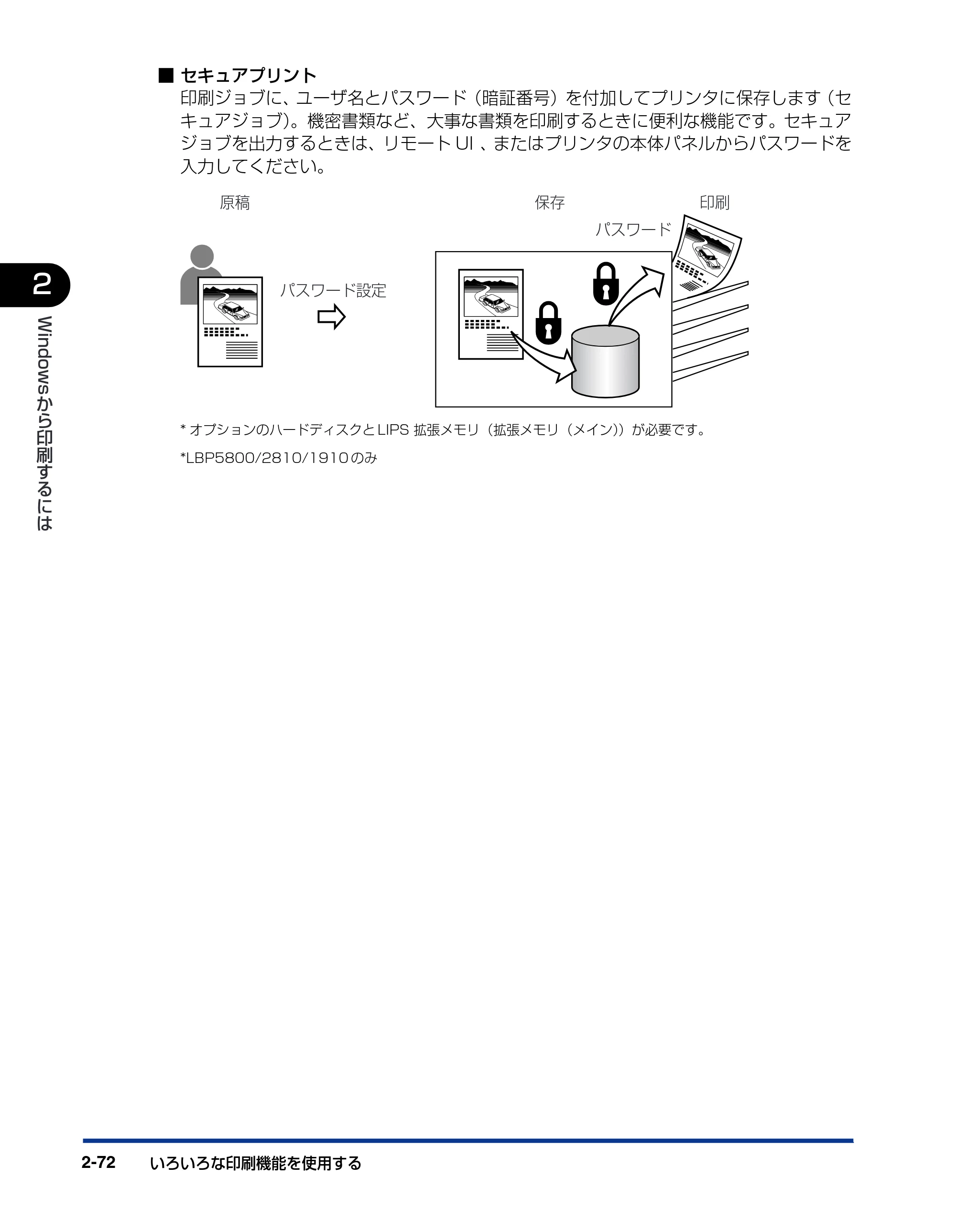 キヤノン LBP5500 LIPSソフトウエアガイド （PDF形式／7.86Mバイト） — 原本ページ — 100ページ