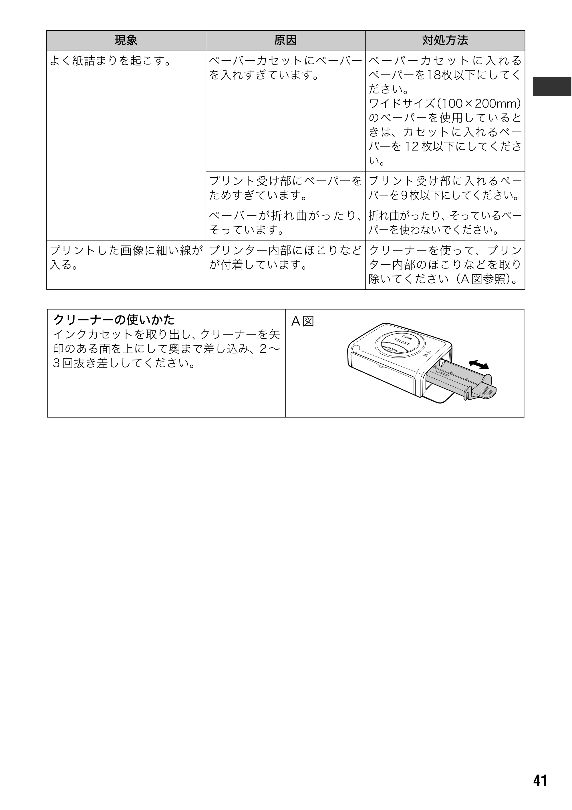 キヤノン SELPHY CP600 ユーザーガイド (PDF形式/2.23Mバイト) — 原本ページ — 43ページ