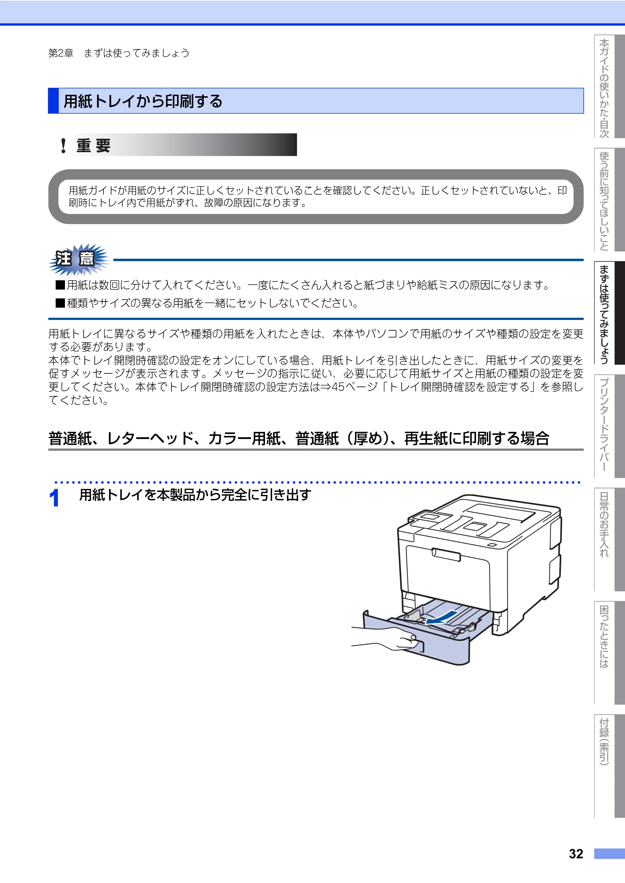 ブラザー HL-L8360CDW / HL-L9310CDW ユーザーズガイド — 原本ページ — 32ページ