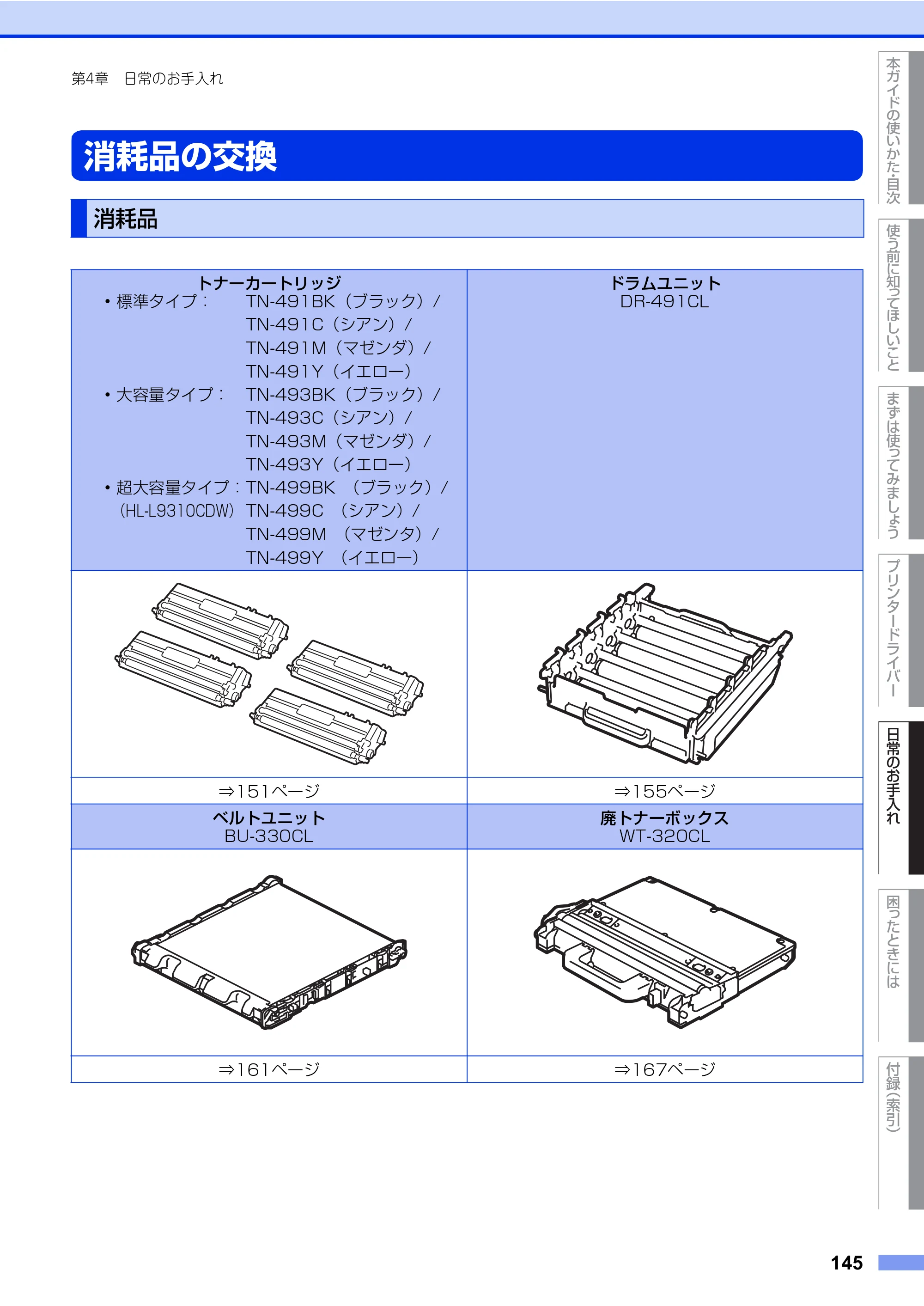 ブラザー HL-L8360CDW / HL-L9310CDW ユーザーズガイド — 原本ページ — 145ページ