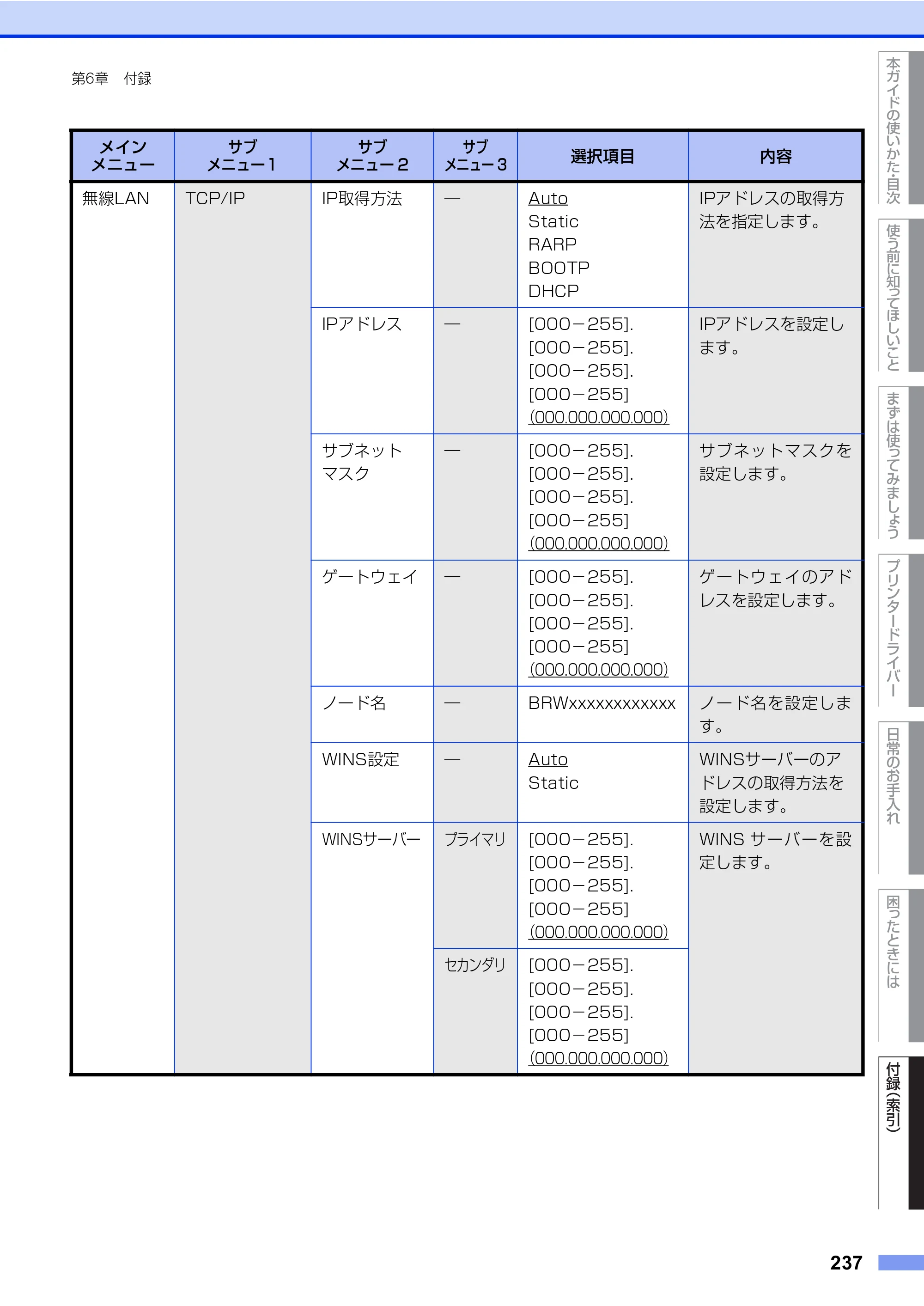 ブラザー HL-L8360CDW / HL-L9310CDW ユーザーズガイド — 原本ページ — 237ページ