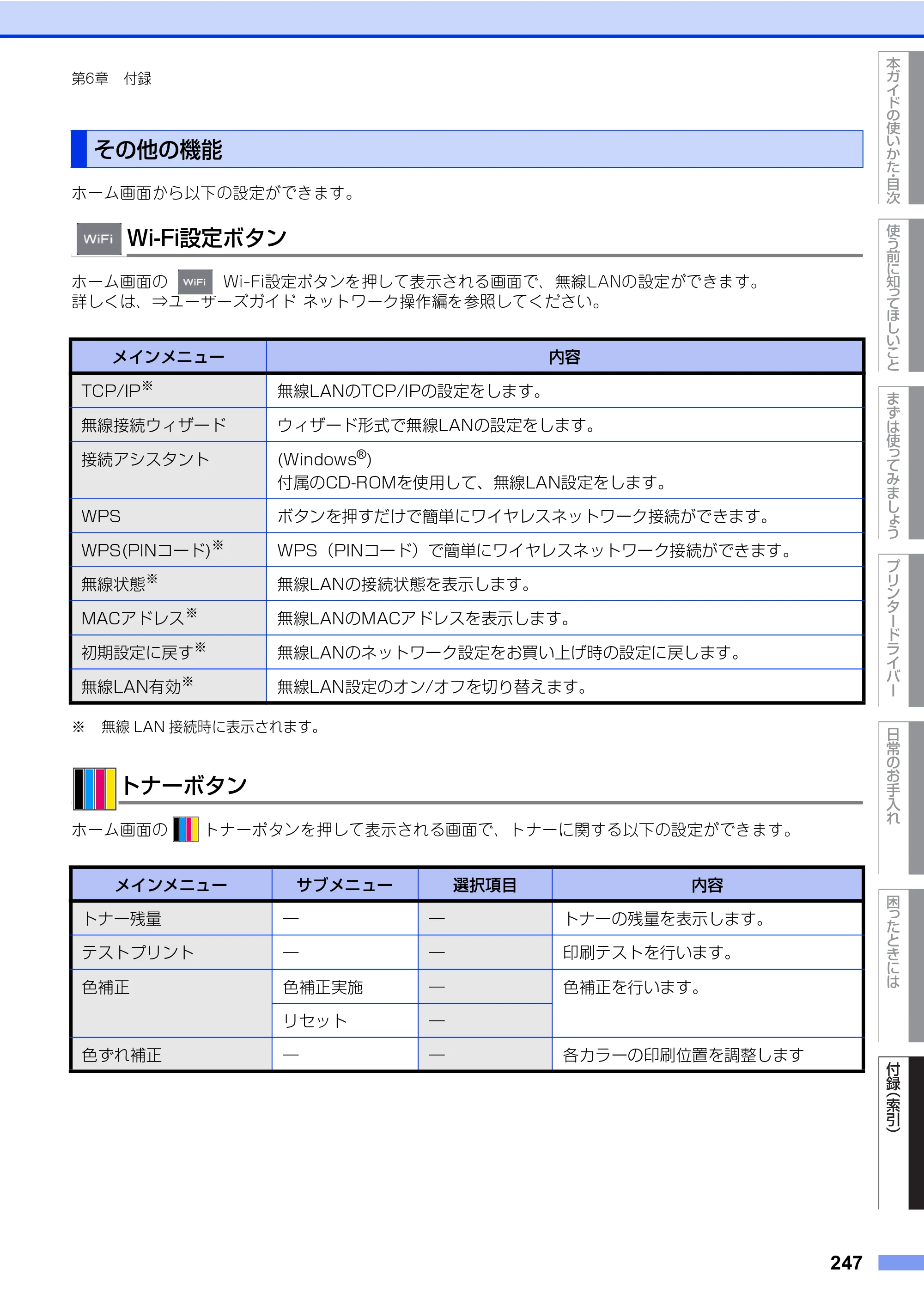 ブラザー HL-L8360CDW / HL-L9310CDW ユーザーズガイド — 原本ページ — 247ページ