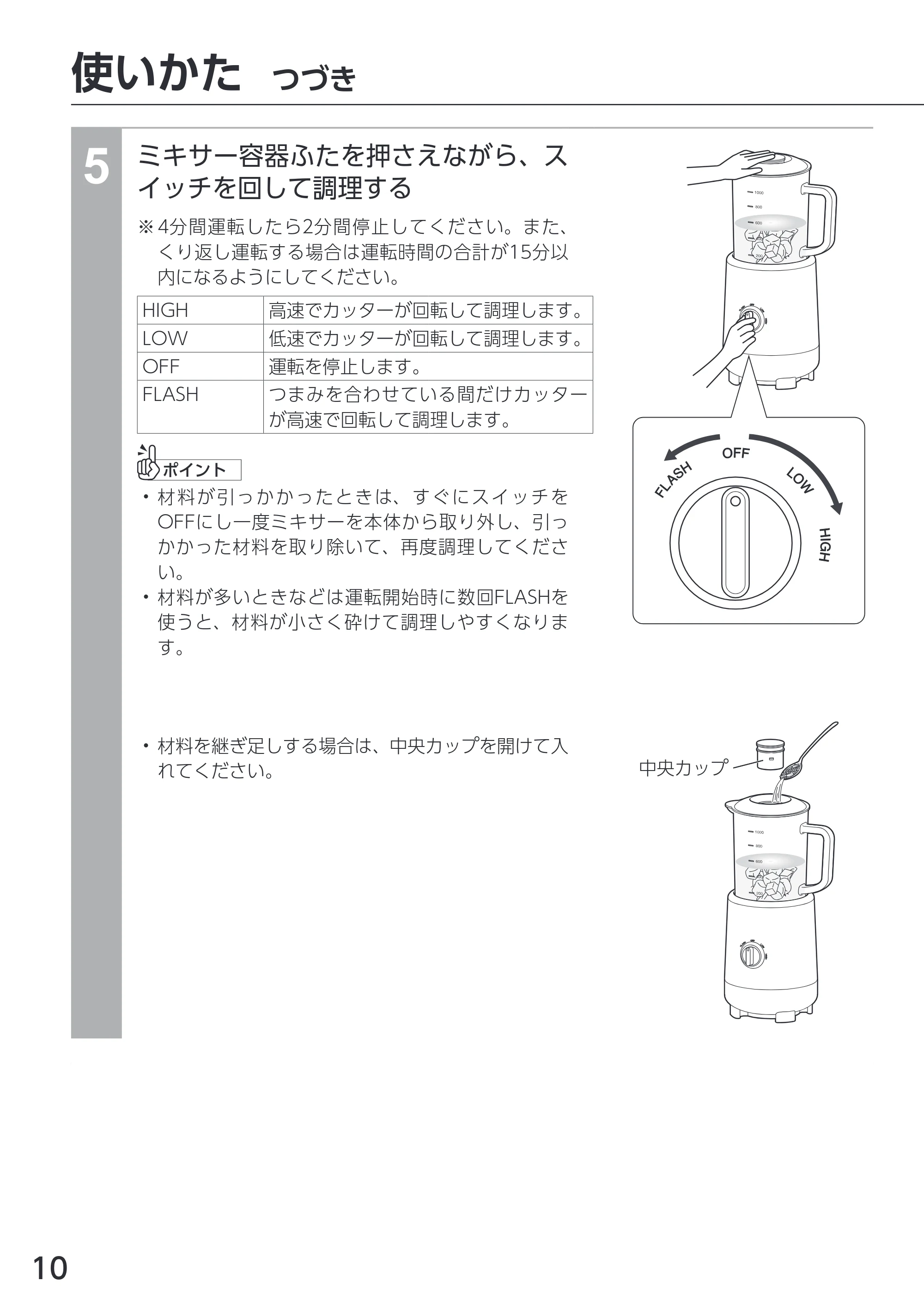 アイリスオーヤマ IJM-S101 取扱説明書 — 原本ページ — 10ページ